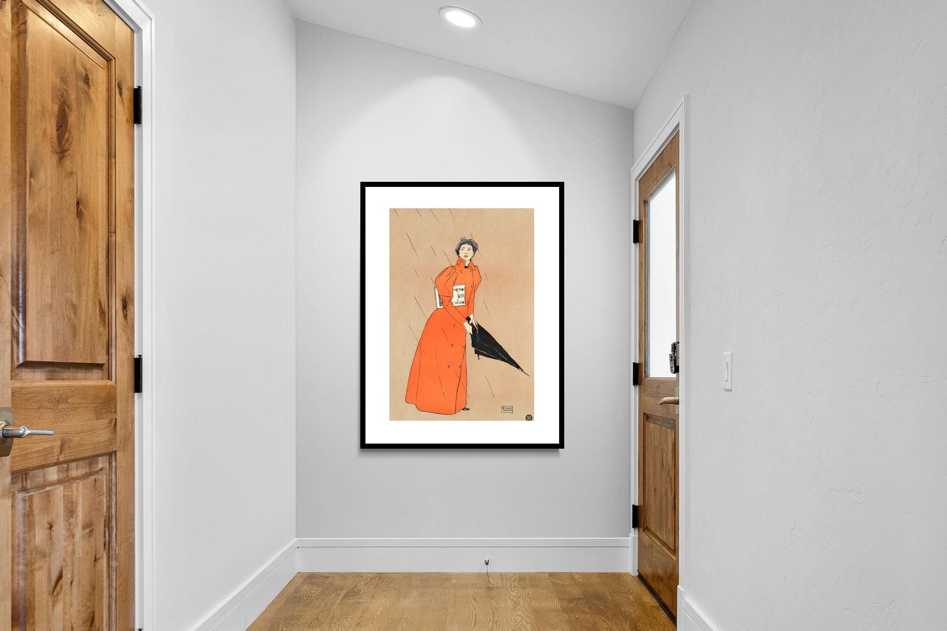 Pixalot Woman Holding Umbrella