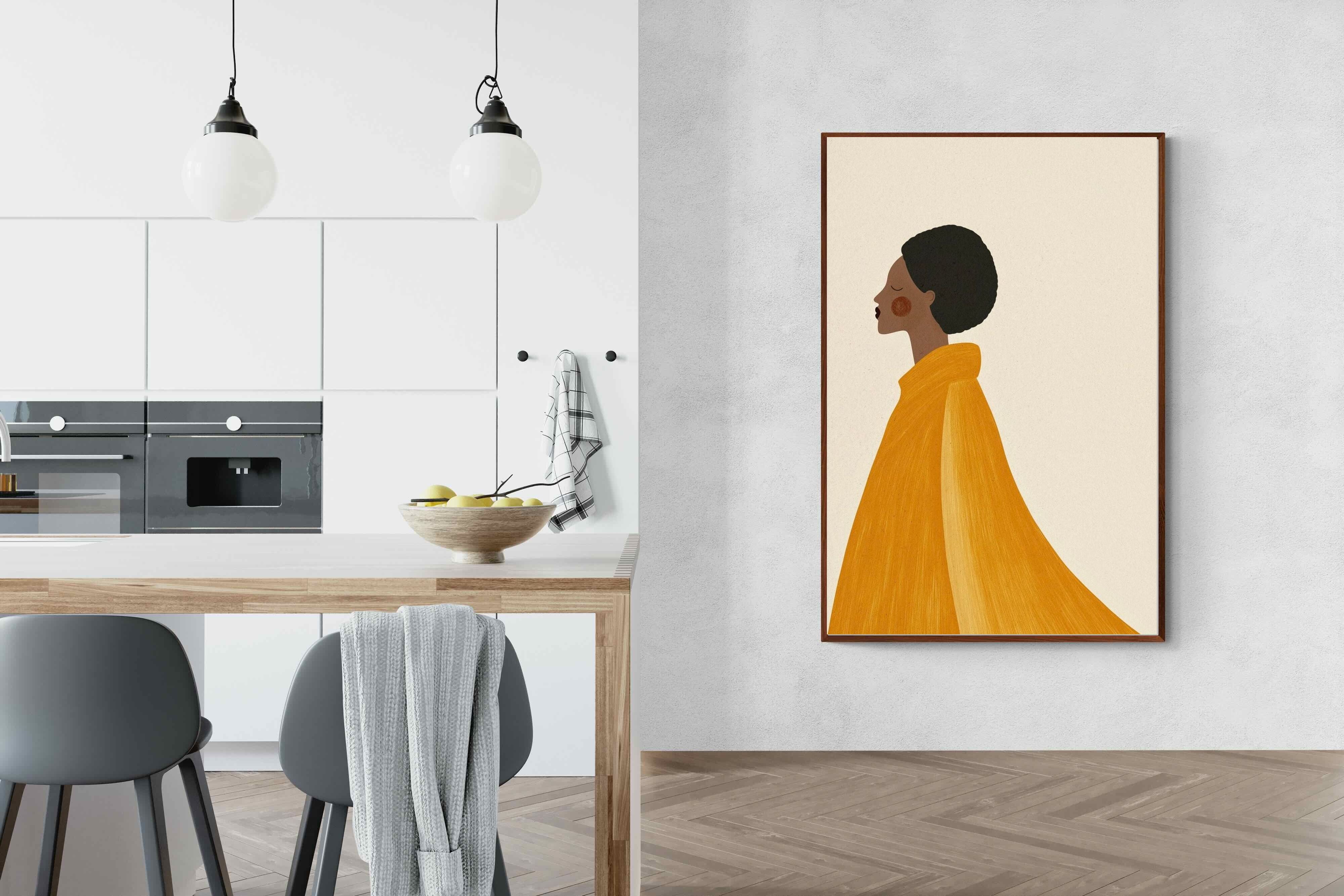 Pixalot Woman In Yellow Cape