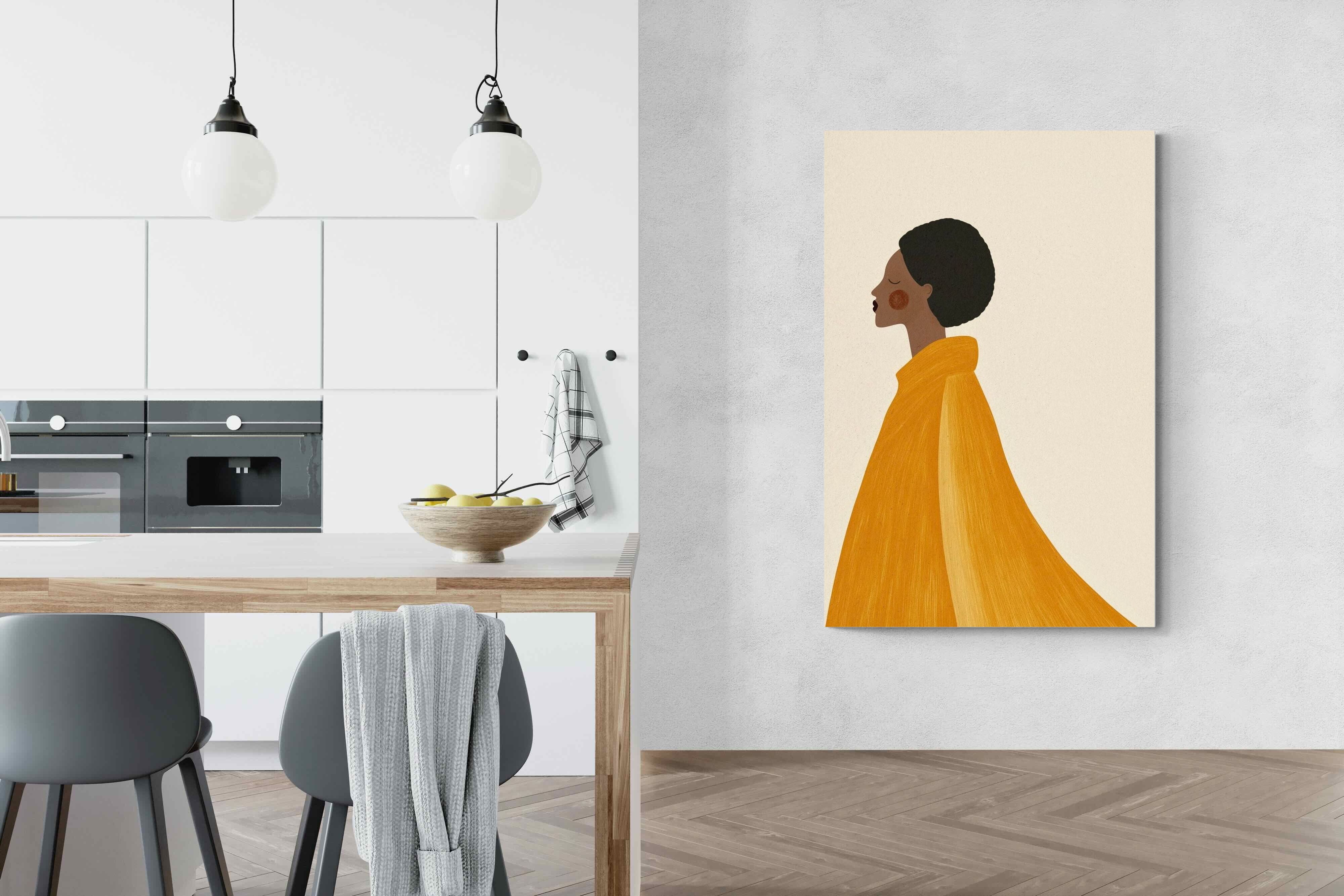 Pixalot Woman In Yellow Cape