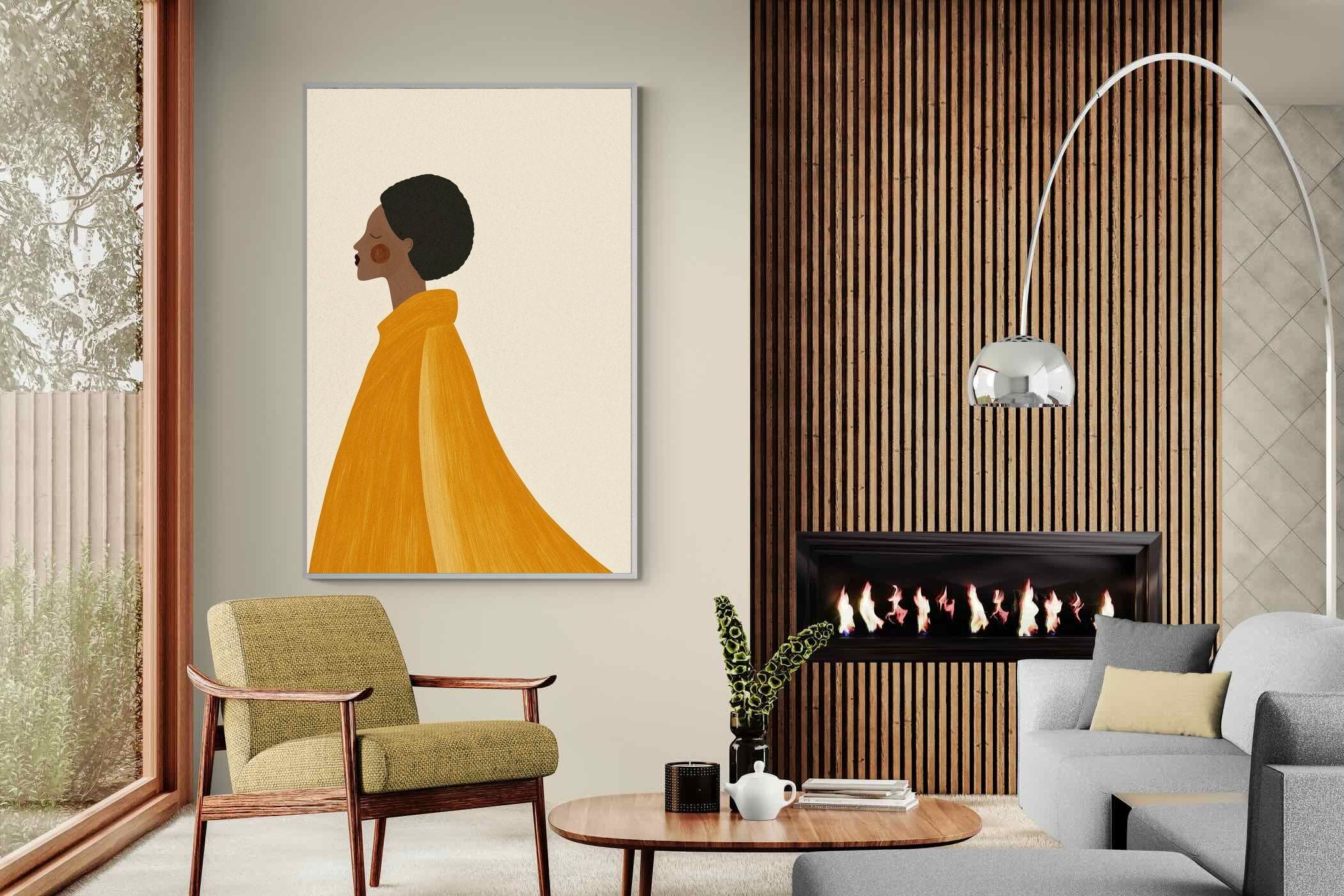 Pixalot Woman In Yellow Cape