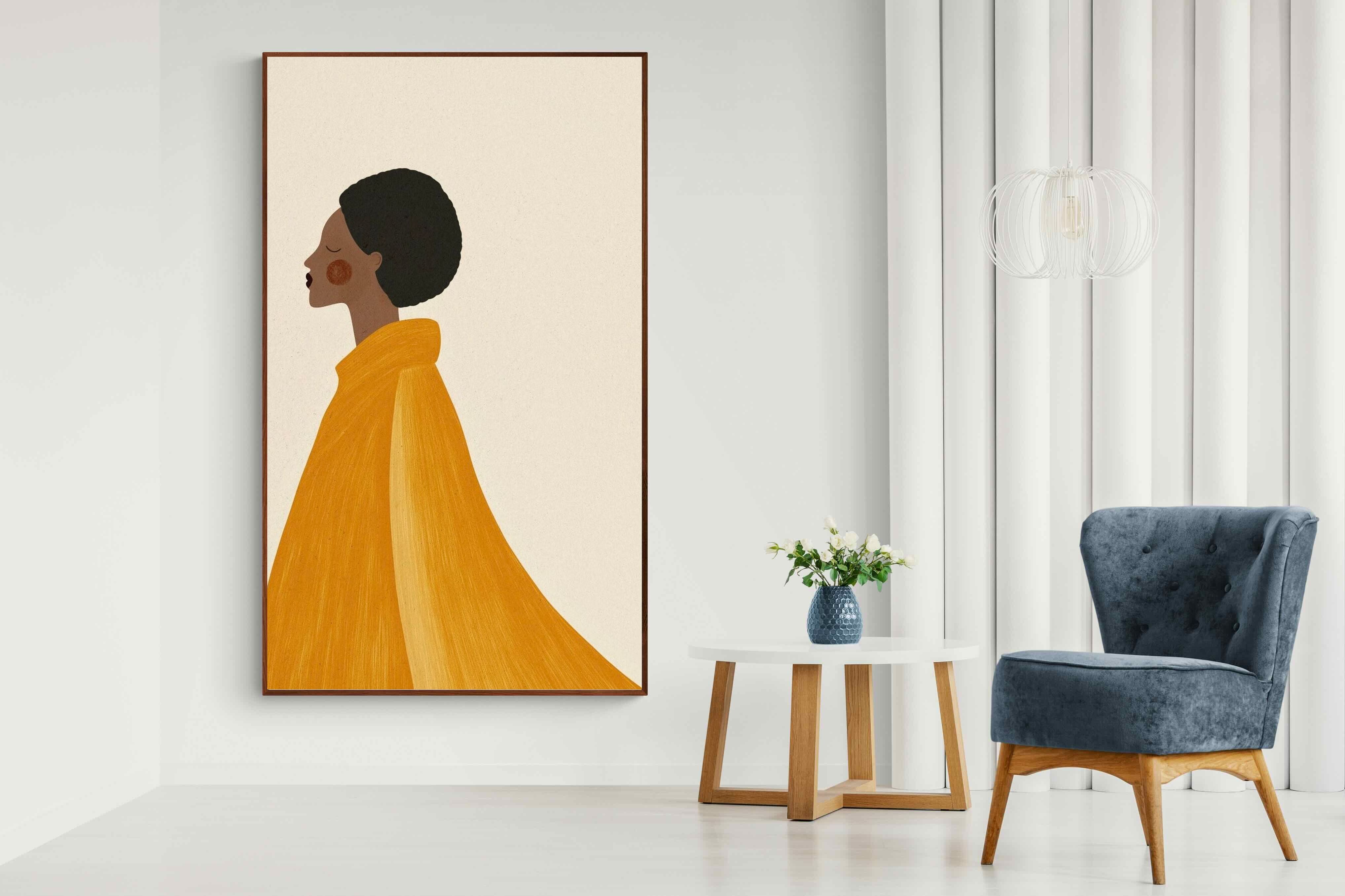 Pixalot Woman In Yellow Cape