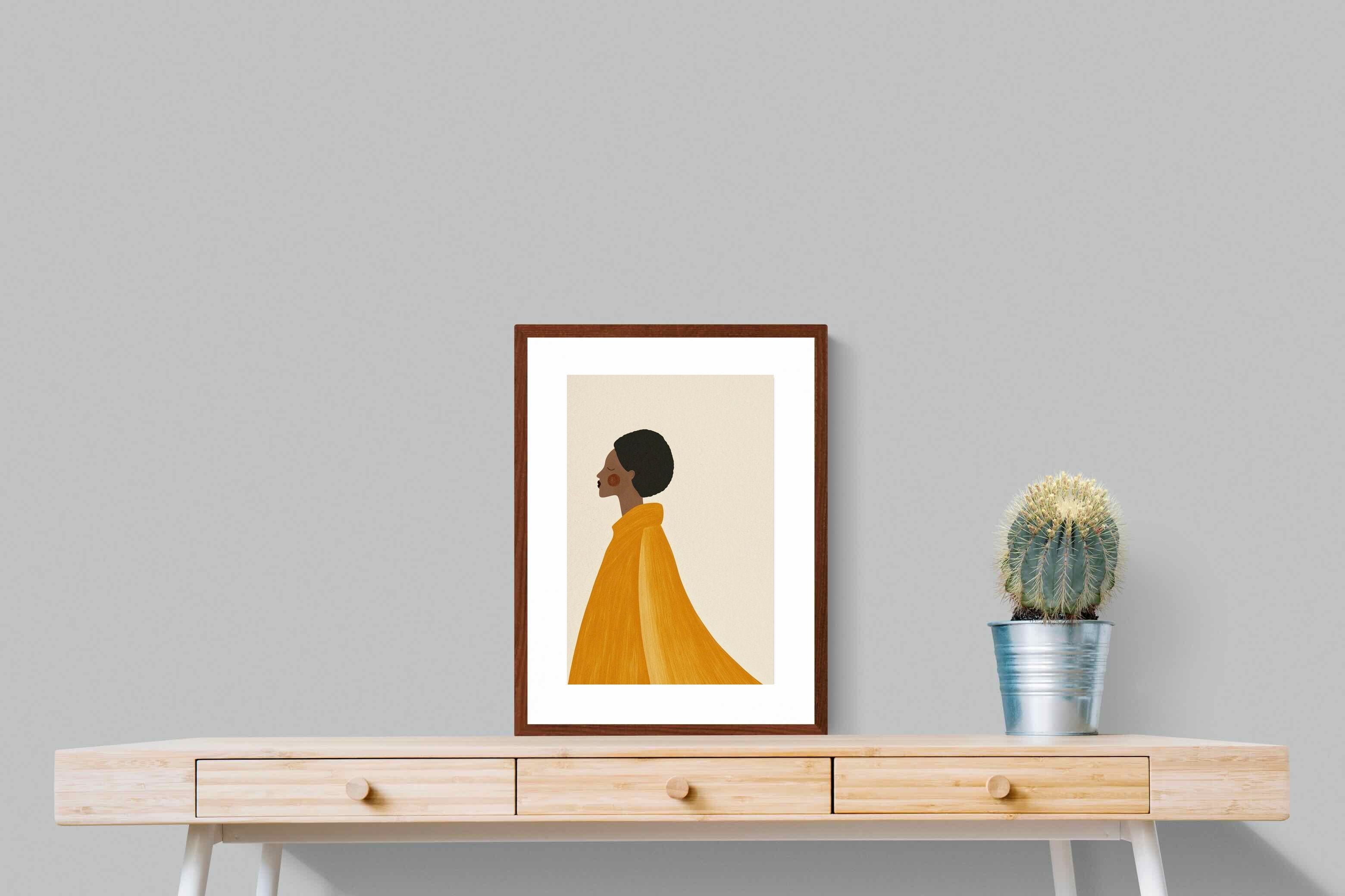 Pixalot Woman In Yellow Cape