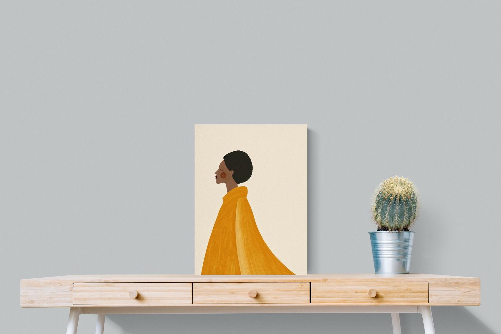 Pixalot Woman In Yellow Cape