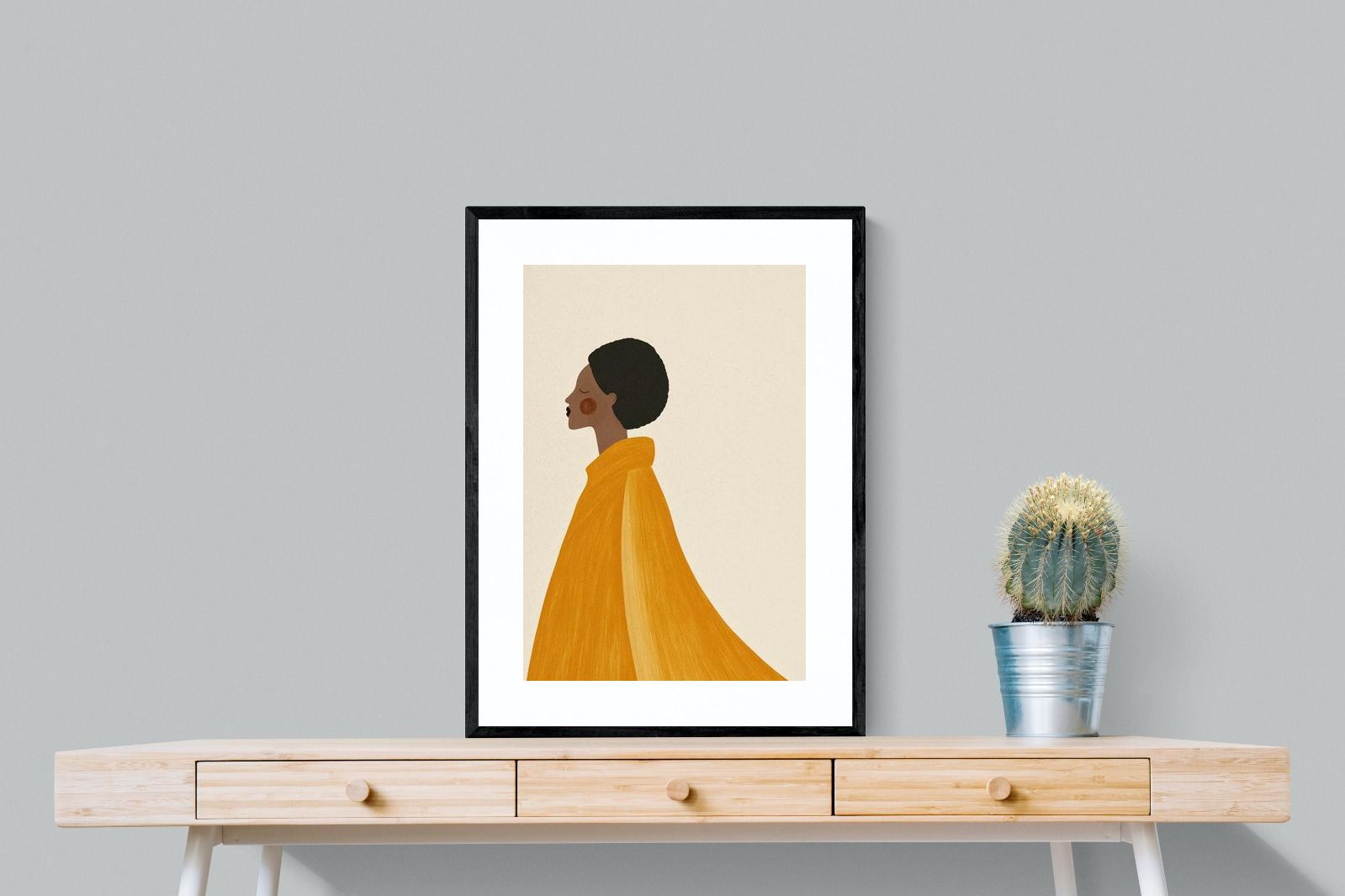 Pixalot Woman In Yellow Cape