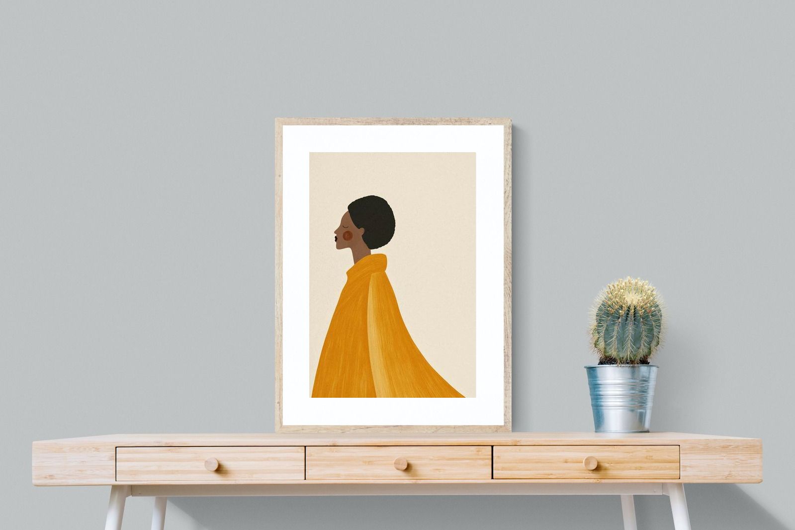 Pixalot Woman In Yellow Cape