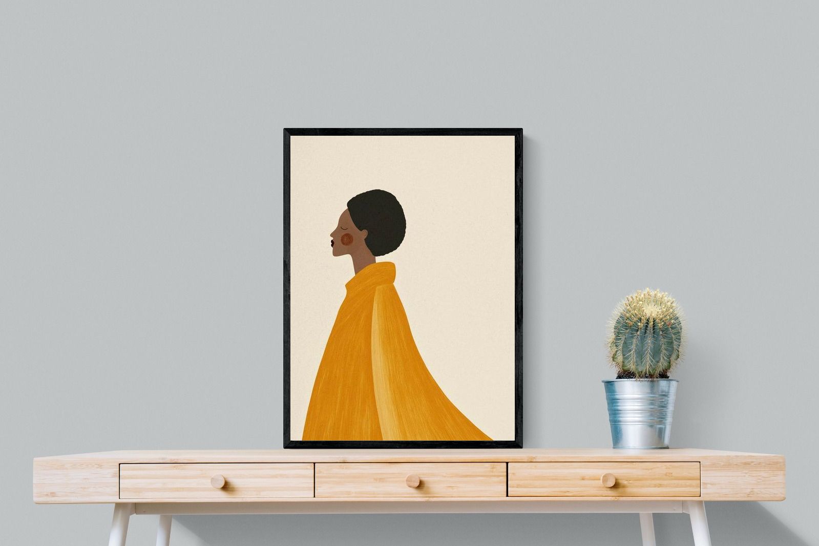 Pixalot Woman In Yellow Cape