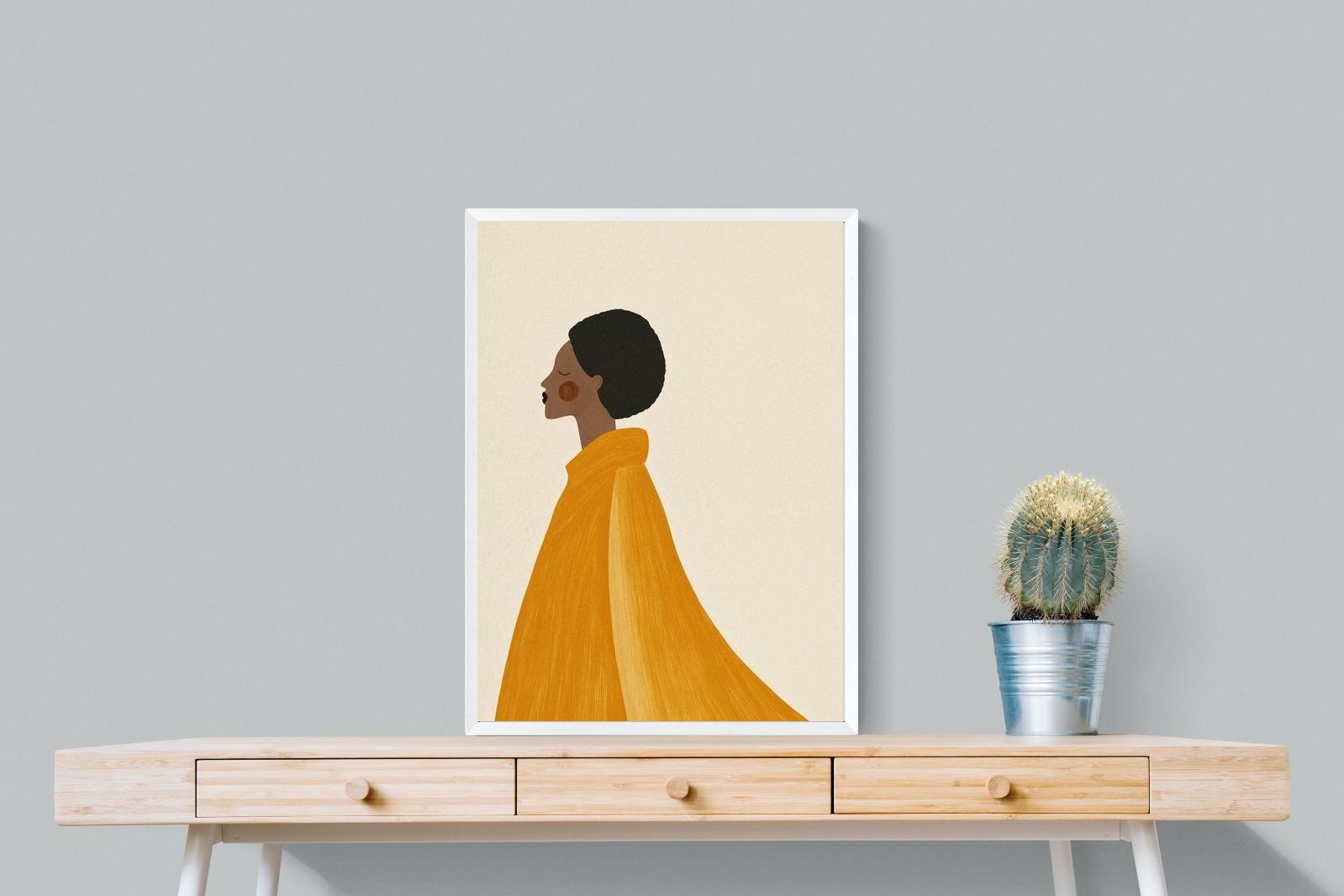 Pixalot Woman In Yellow Cape