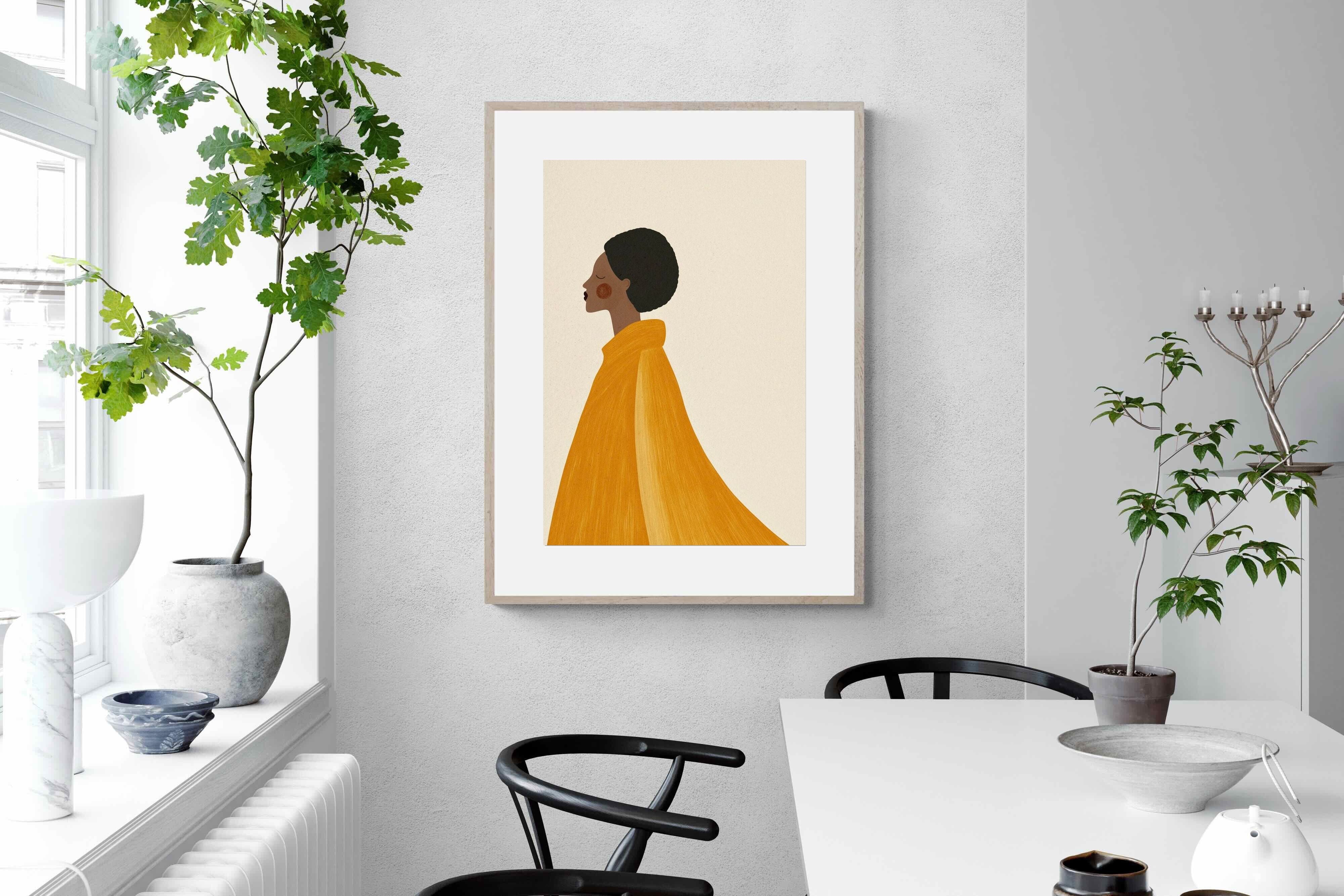 Pixalot Woman In Yellow Cape