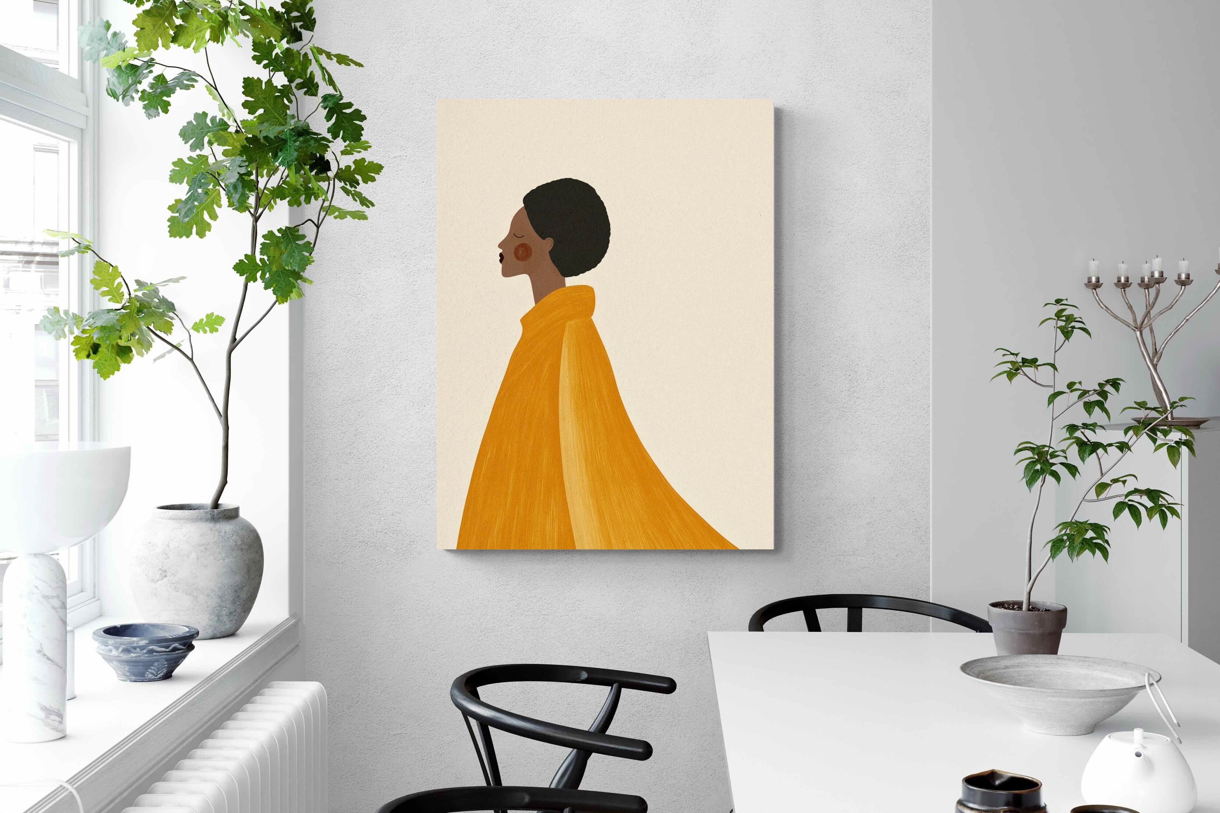 Pixalot Woman In Yellow Cape