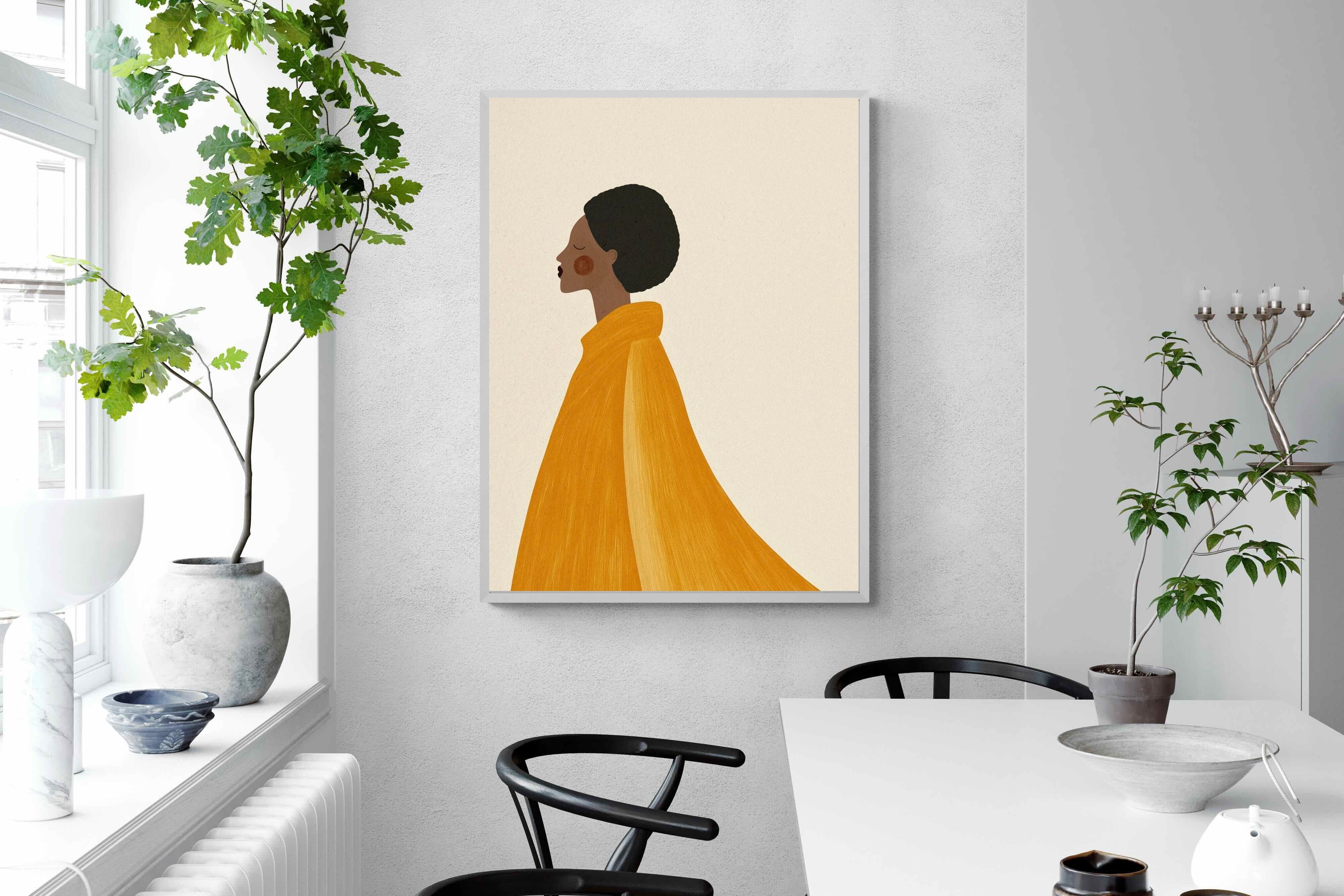 Pixalot Woman In Yellow Cape