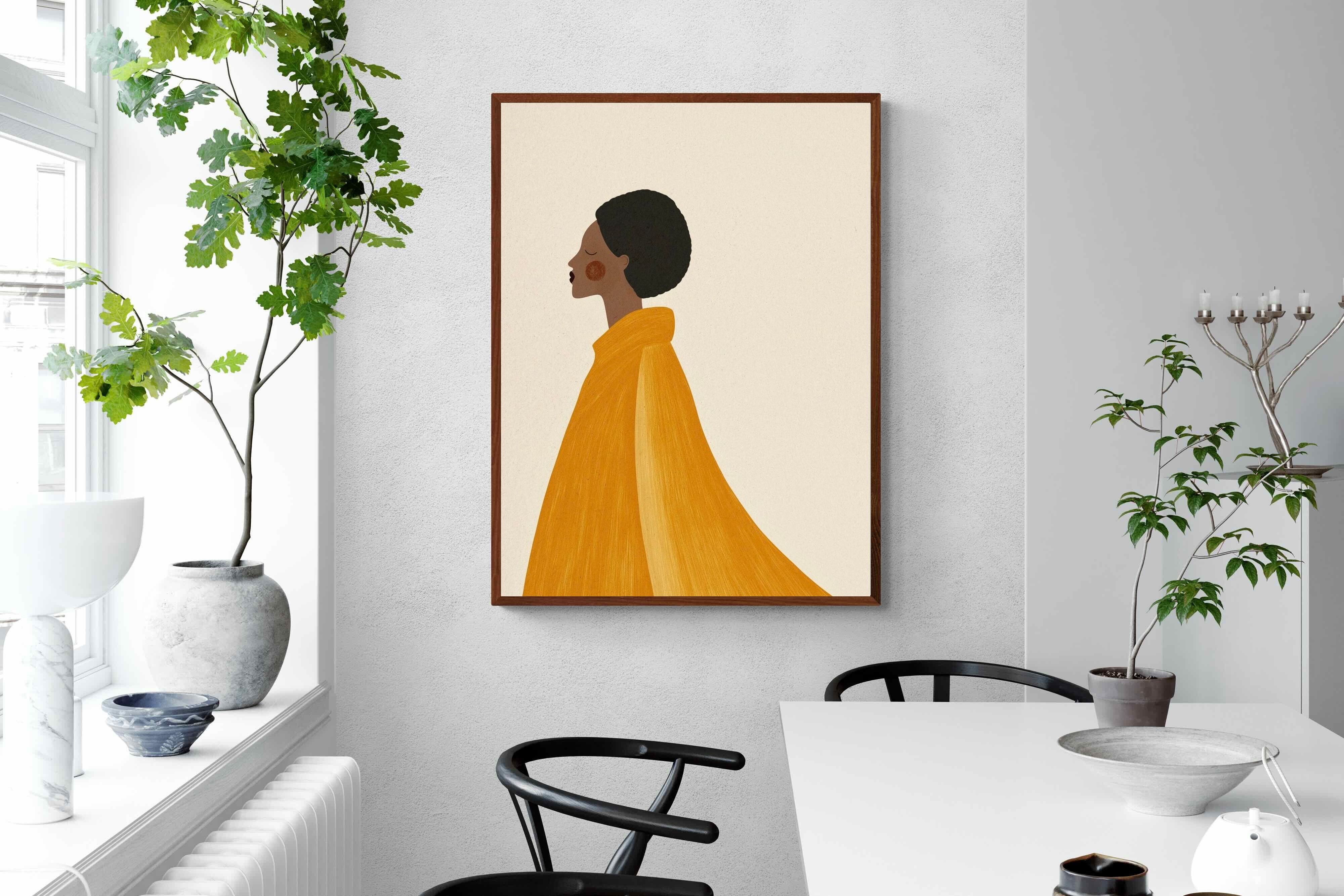 Pixalot Woman In Yellow Cape