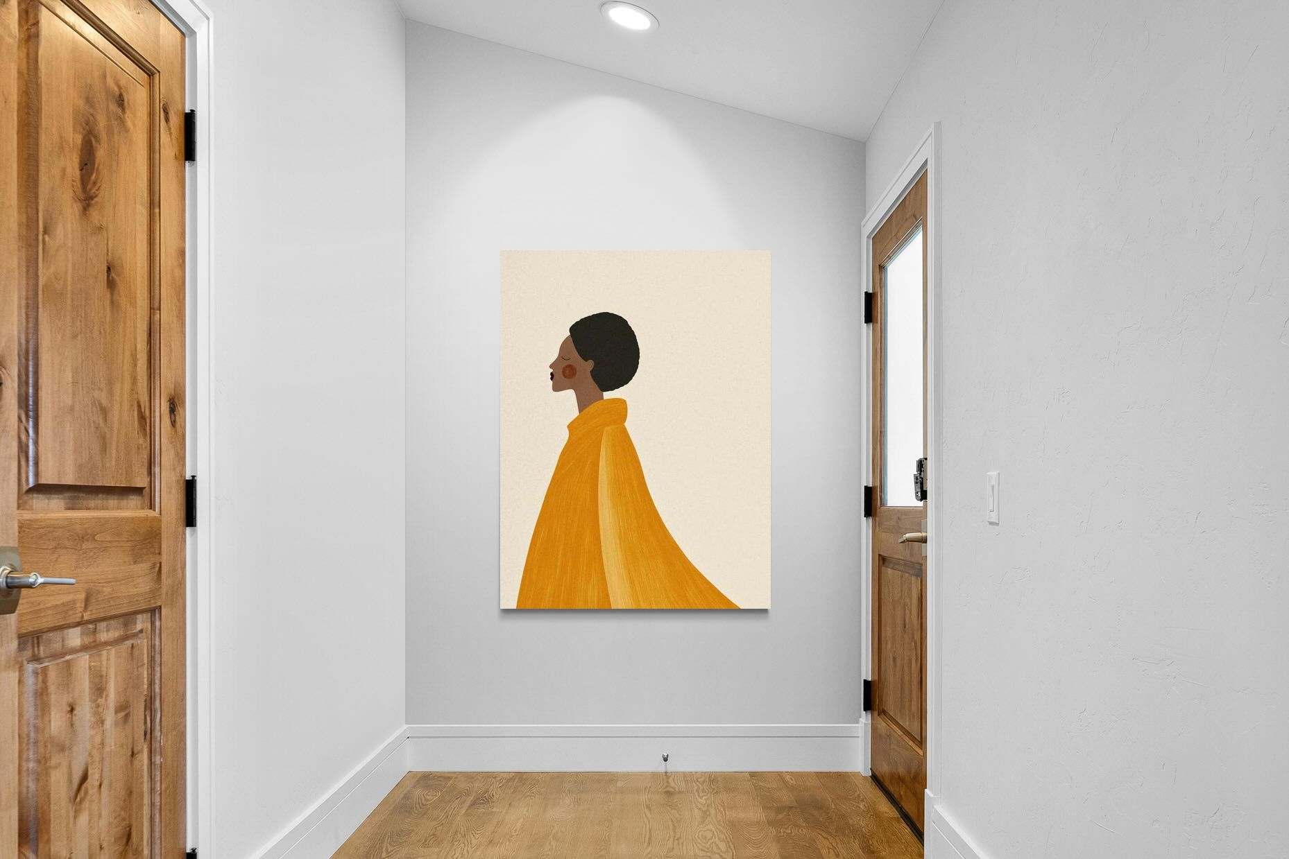 Pixalot Woman In Yellow Cape