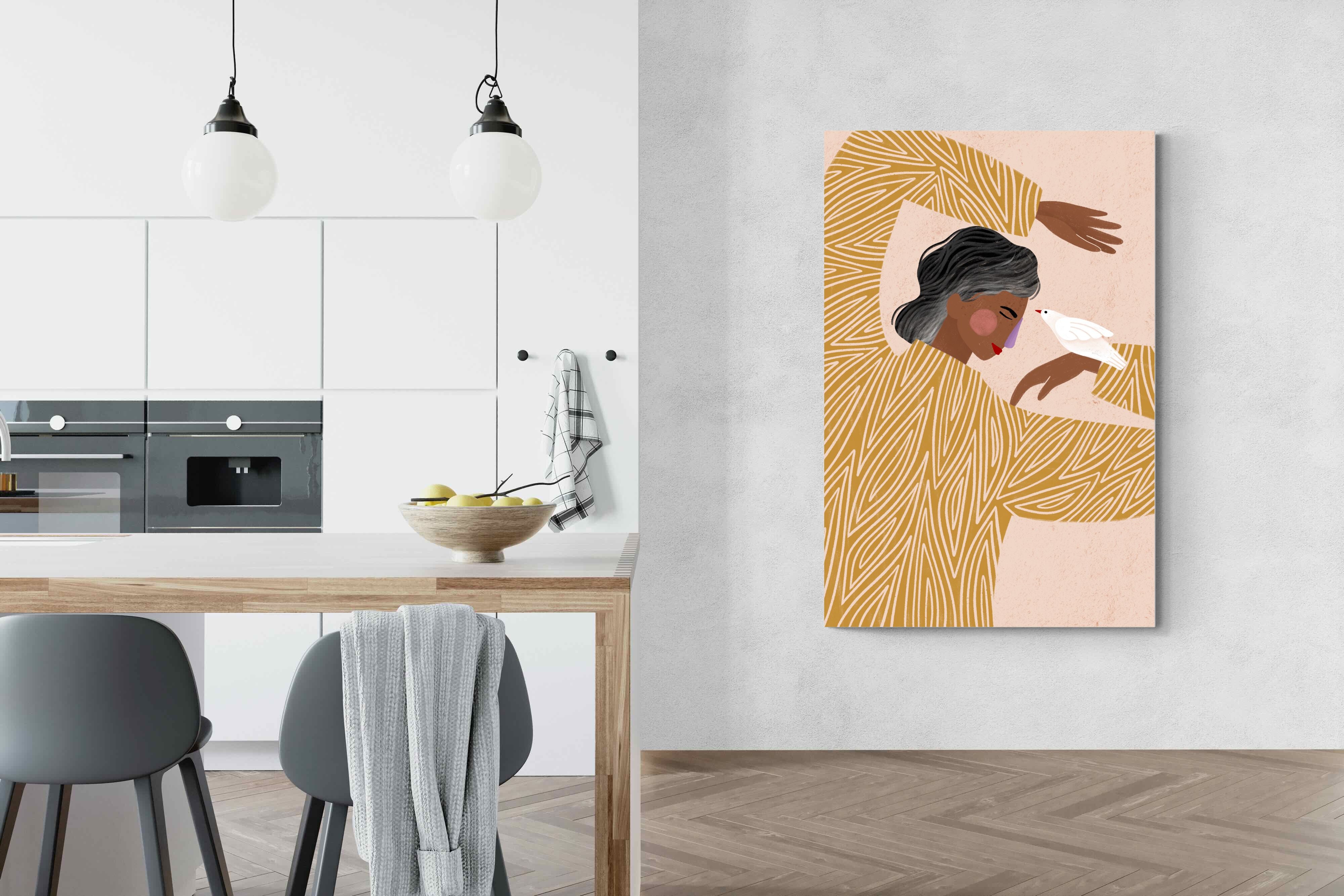 Pixalot Woman With A Bird