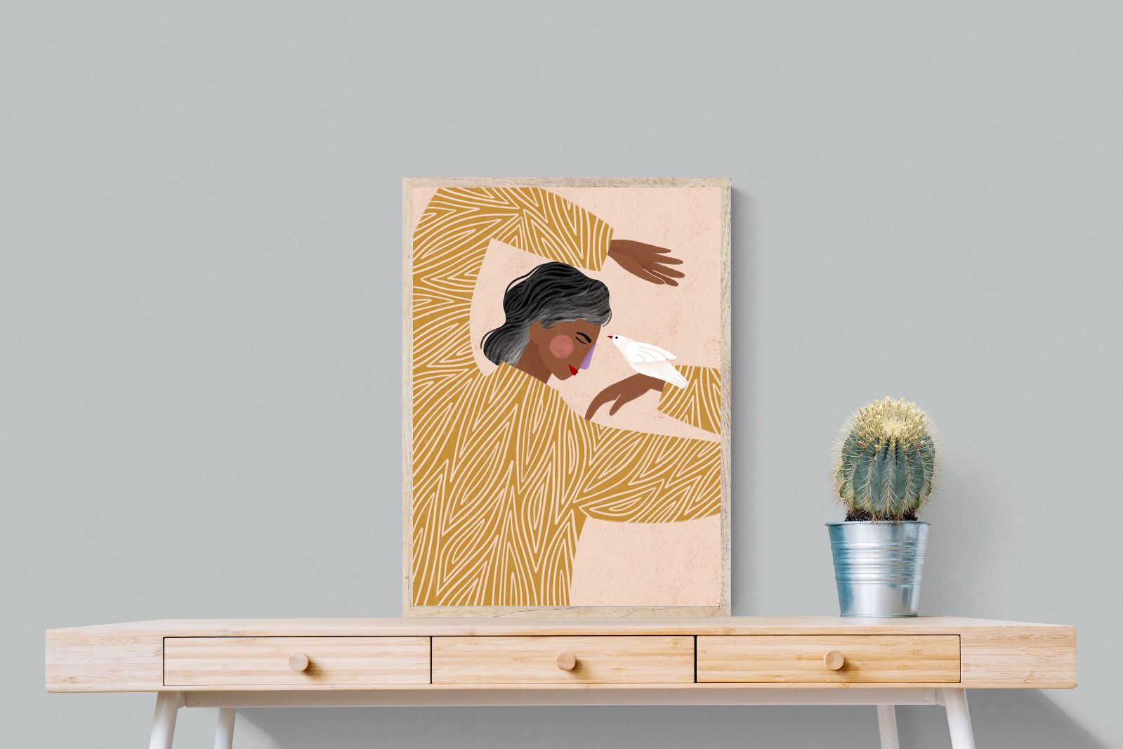 Pixalot Woman With A Bird