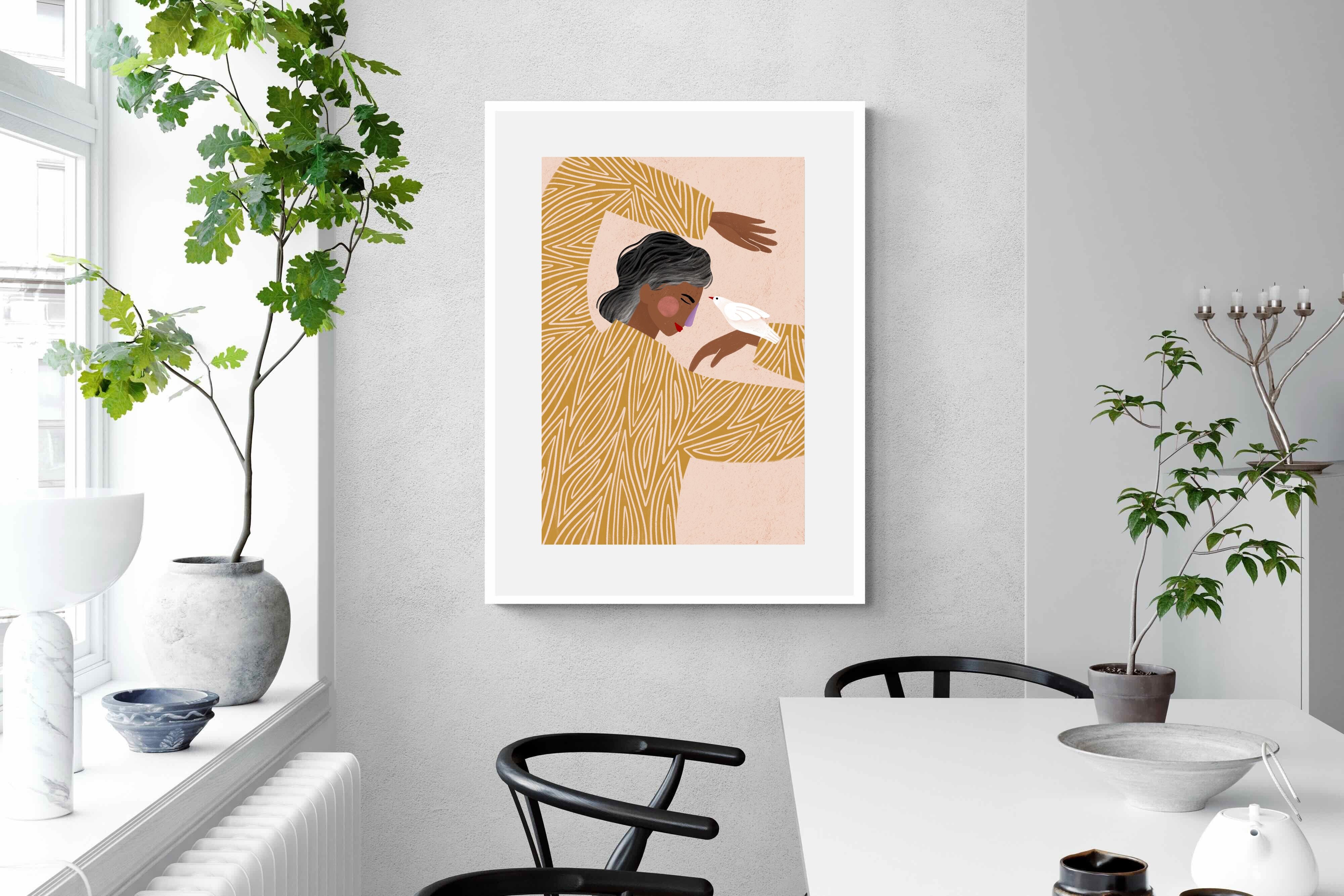 Pixalot Woman With A Bird