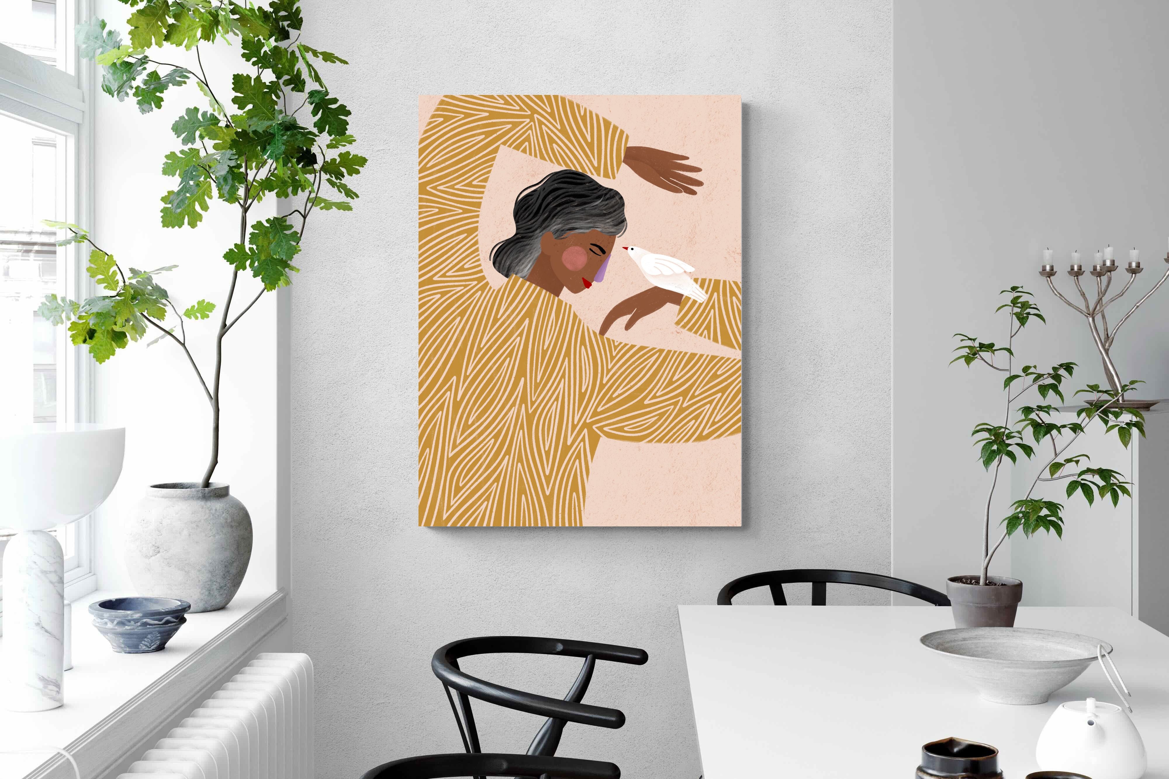 Pixalot Woman With A Bird