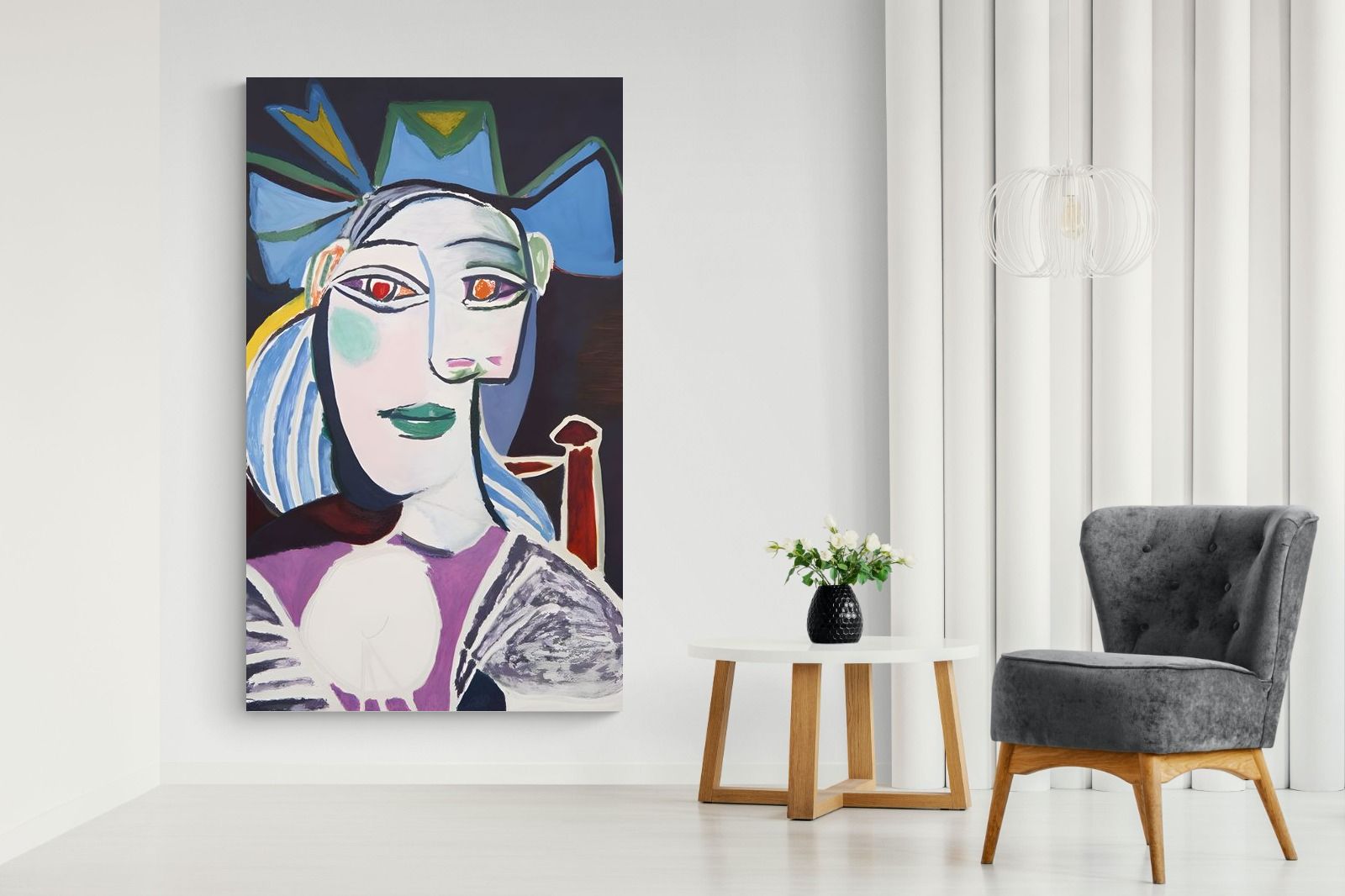 Pixalot Woman with Blue Bow