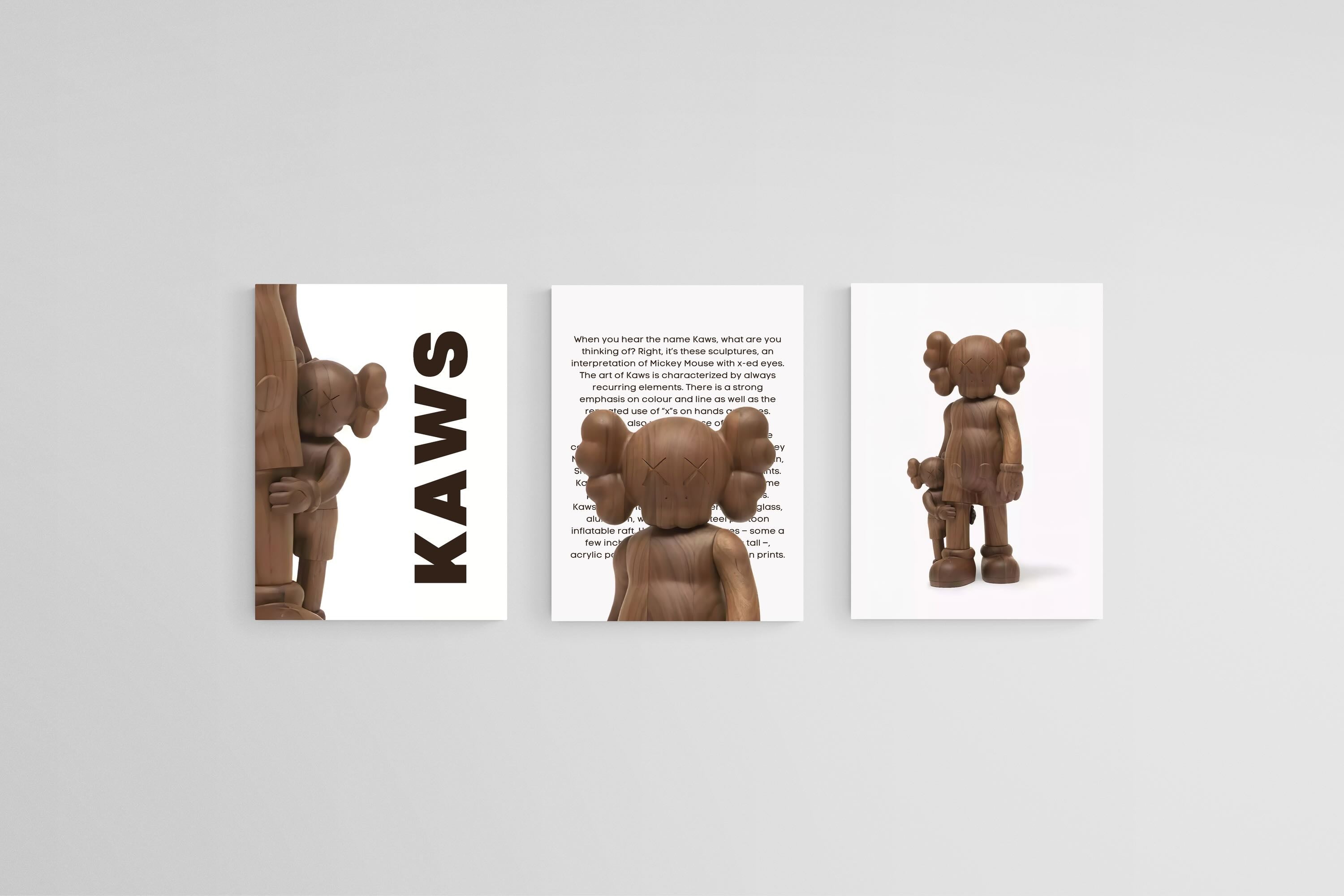 Wood KAWS Set