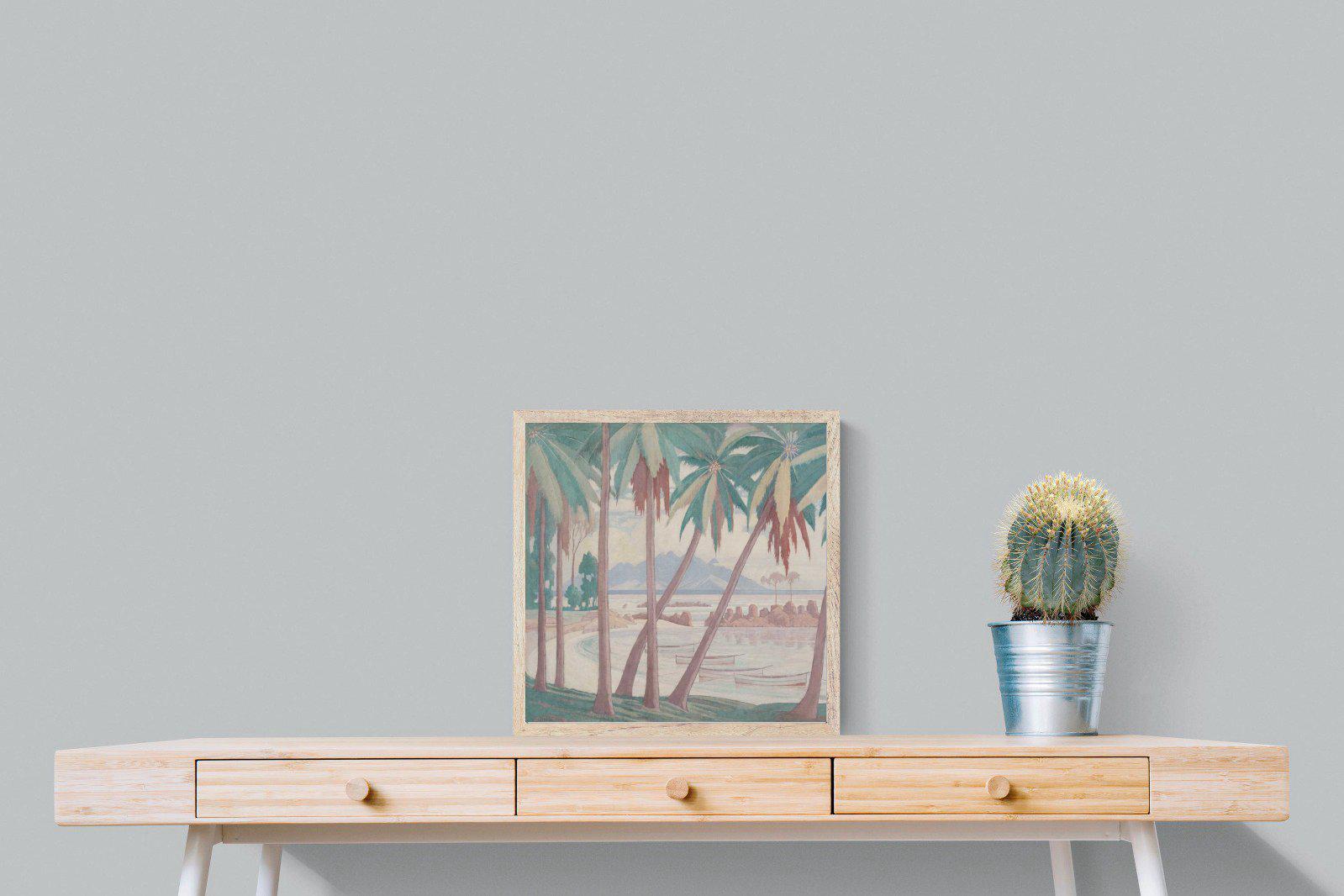 A View Across Fisherman's Cove-Wall_Art-50 x 50cm-Mounted Canvas-Wood-Pixalot