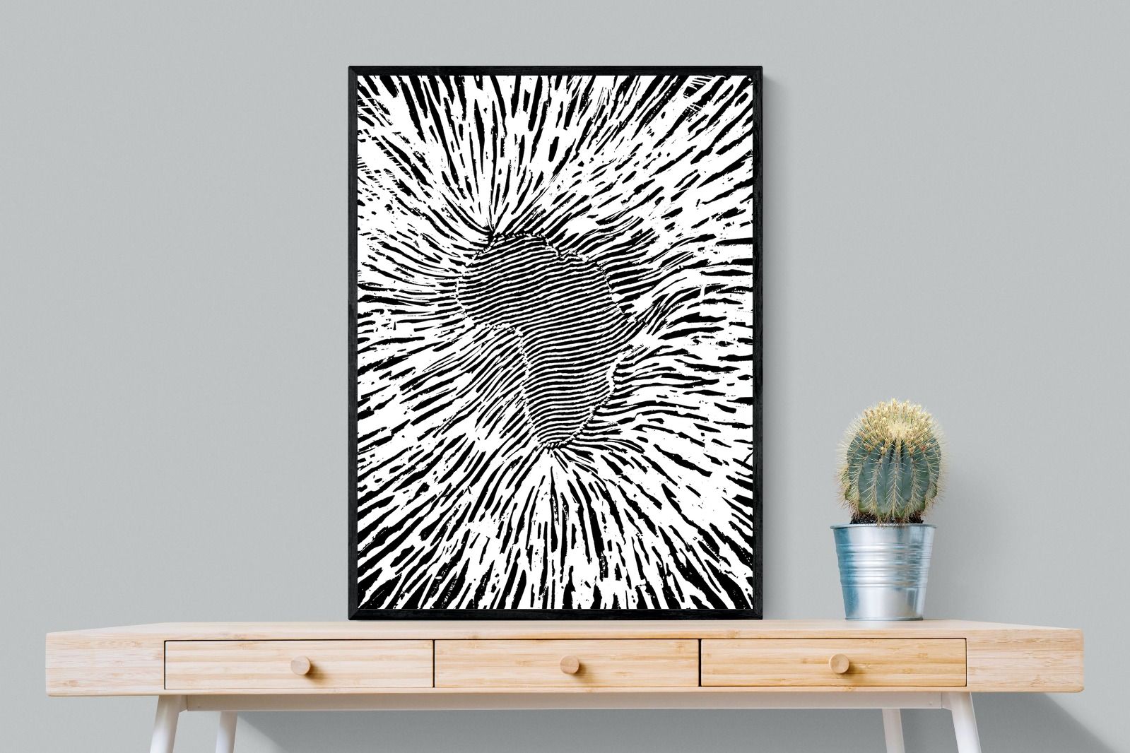 Africa Making Waves-Wall_Art-75 x 100cm-Mounted Canvas-Black-Pixalot