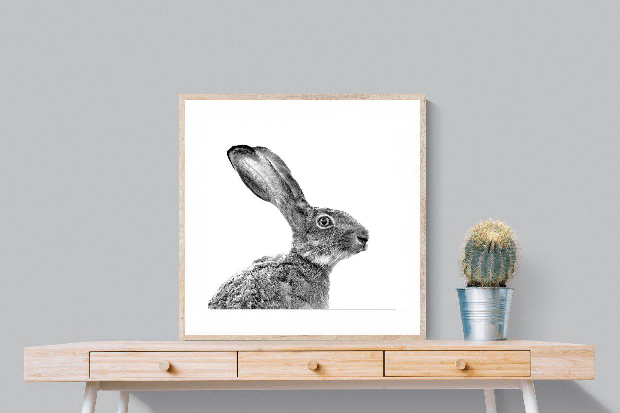 Alert-Wall_Art-80 x 80cm-Framed Print-Wood-Pixalot