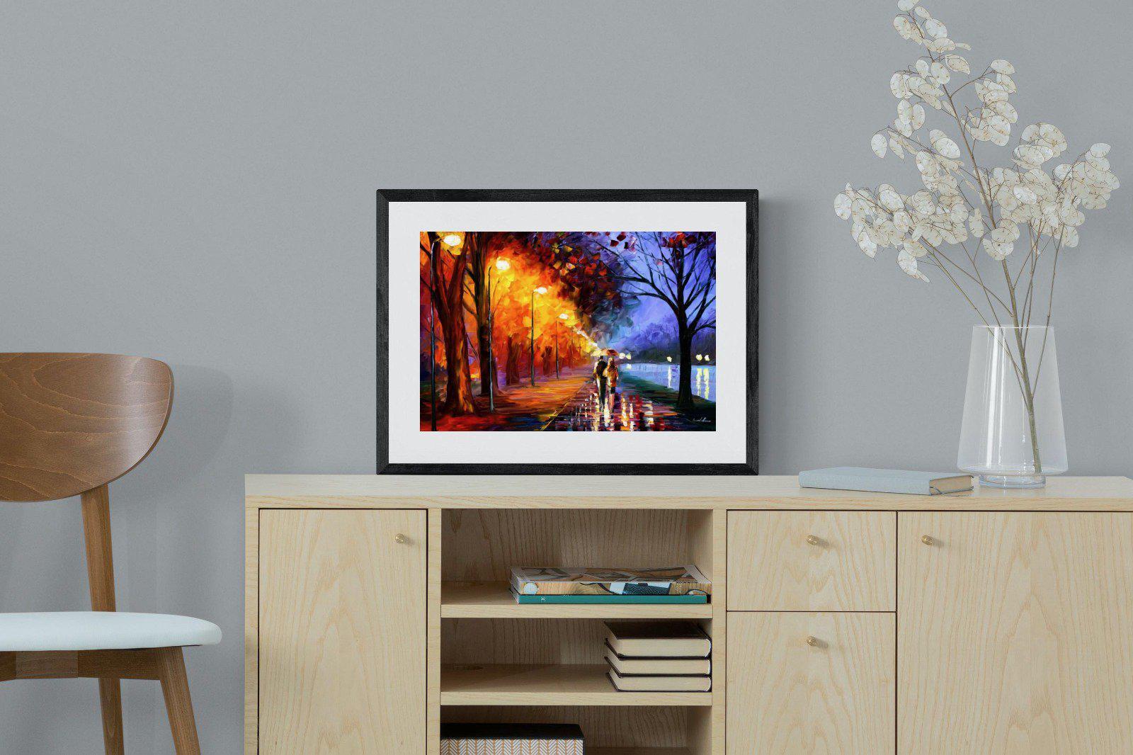 Alley By The Lake-Wall_Art-60 x 45cm-Framed Print-Black-Pixalot
