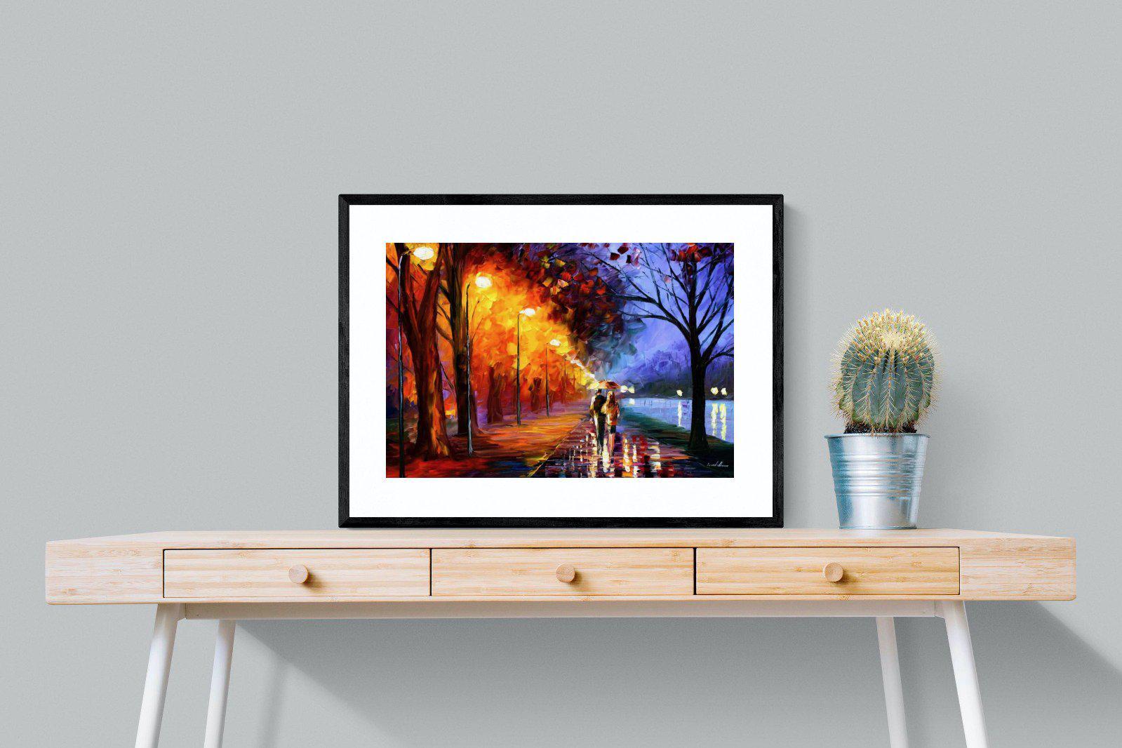 Alley By The Lake-Wall_Art-80 x 60cm-Framed Print-Black-Pixalot