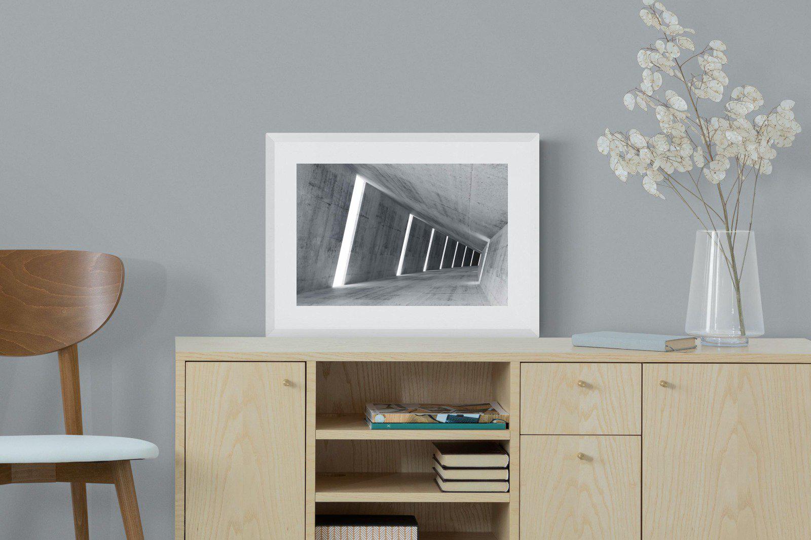 Angles-Wall_Art-60 x 45cm-Framed Print-White-Pixalot