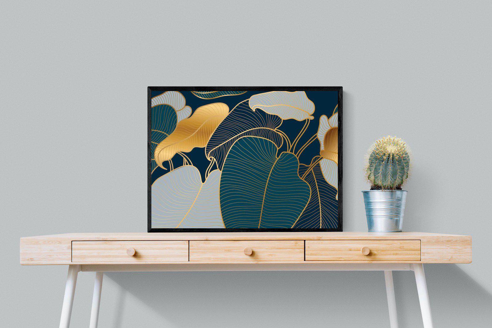 Art Deco-Wall_Art-80 x 60cm-Mounted Canvas-Black-Pixalot