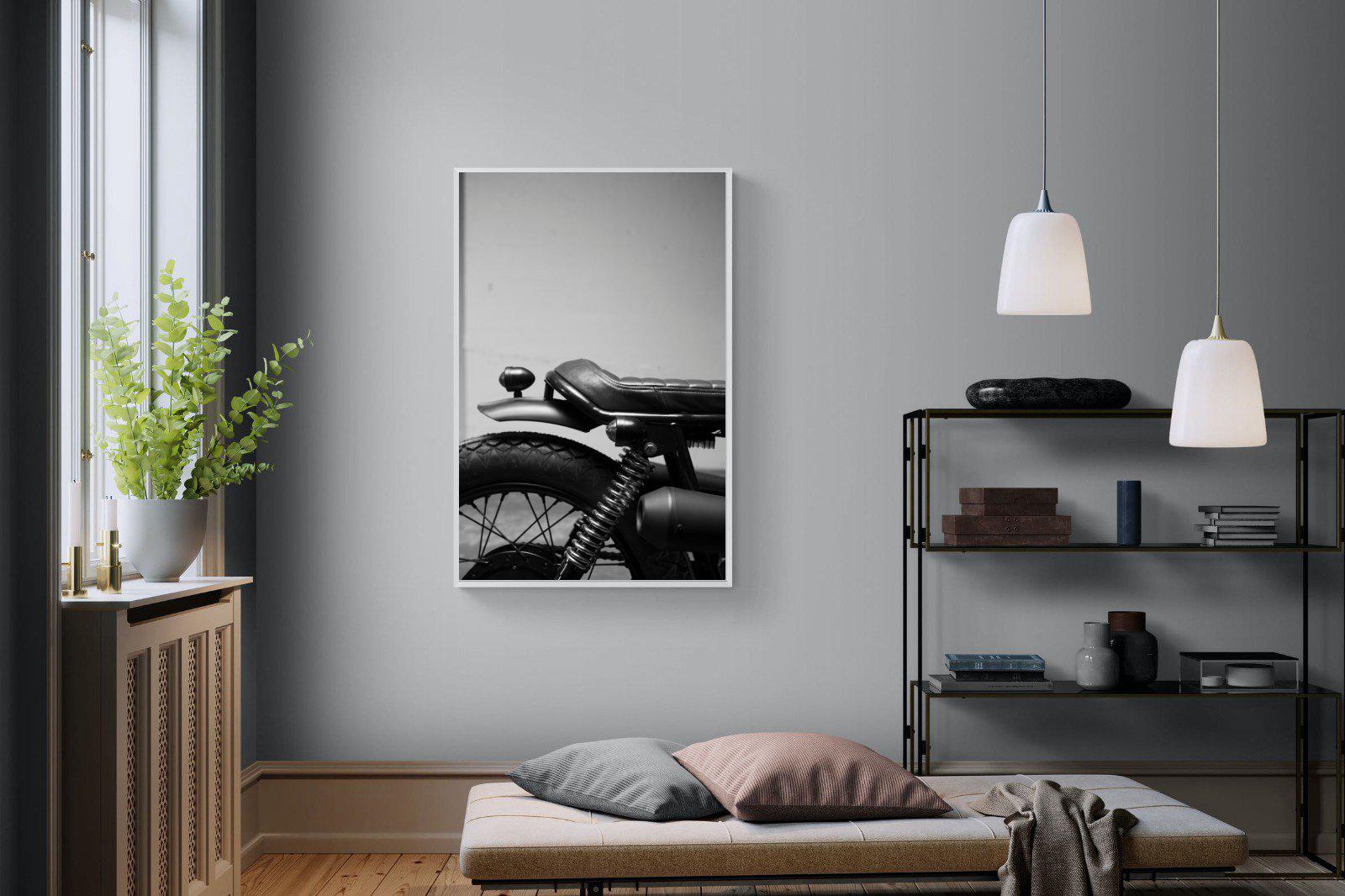 Back Seat Rider-Wall_Art-100 x 150cm-Mounted Canvas-White-Pixalot
