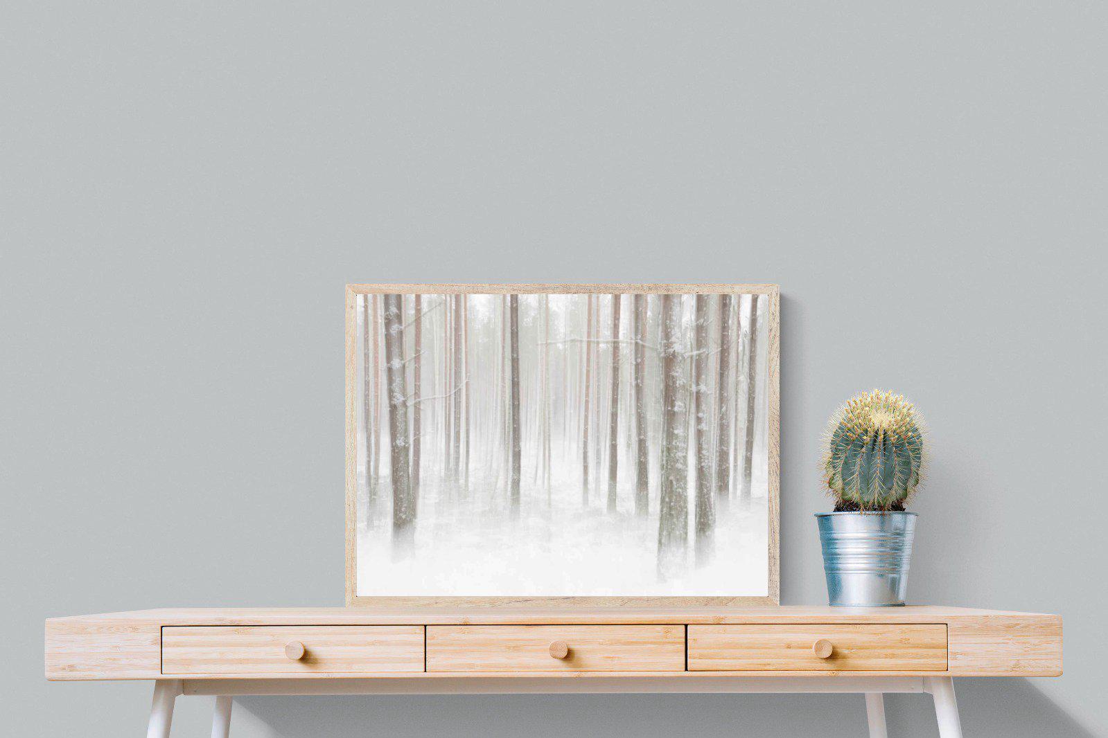 Birch Forest-Wall_Art-80 x 60cm-Mounted Canvas-Wood-Pixalot