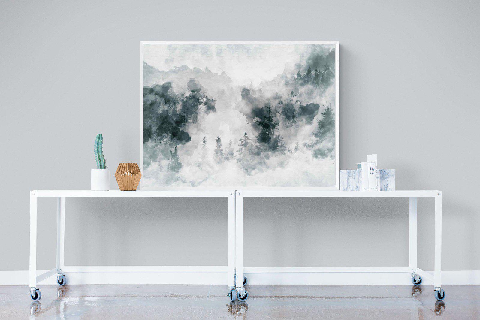 Birch Trees-Wall_Art-120 x 90cm-Mounted Canvas-White-Pixalot