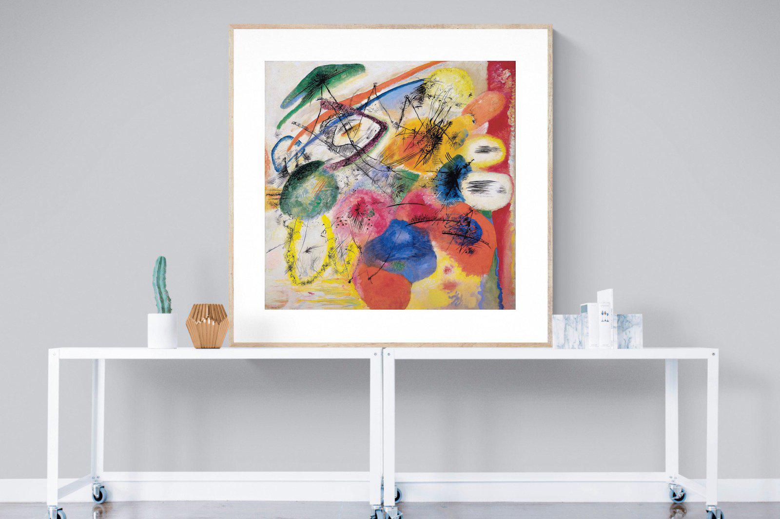 Black Lines-Wall_Art-120 x 120cm-Framed Print-Wood-Pixalot