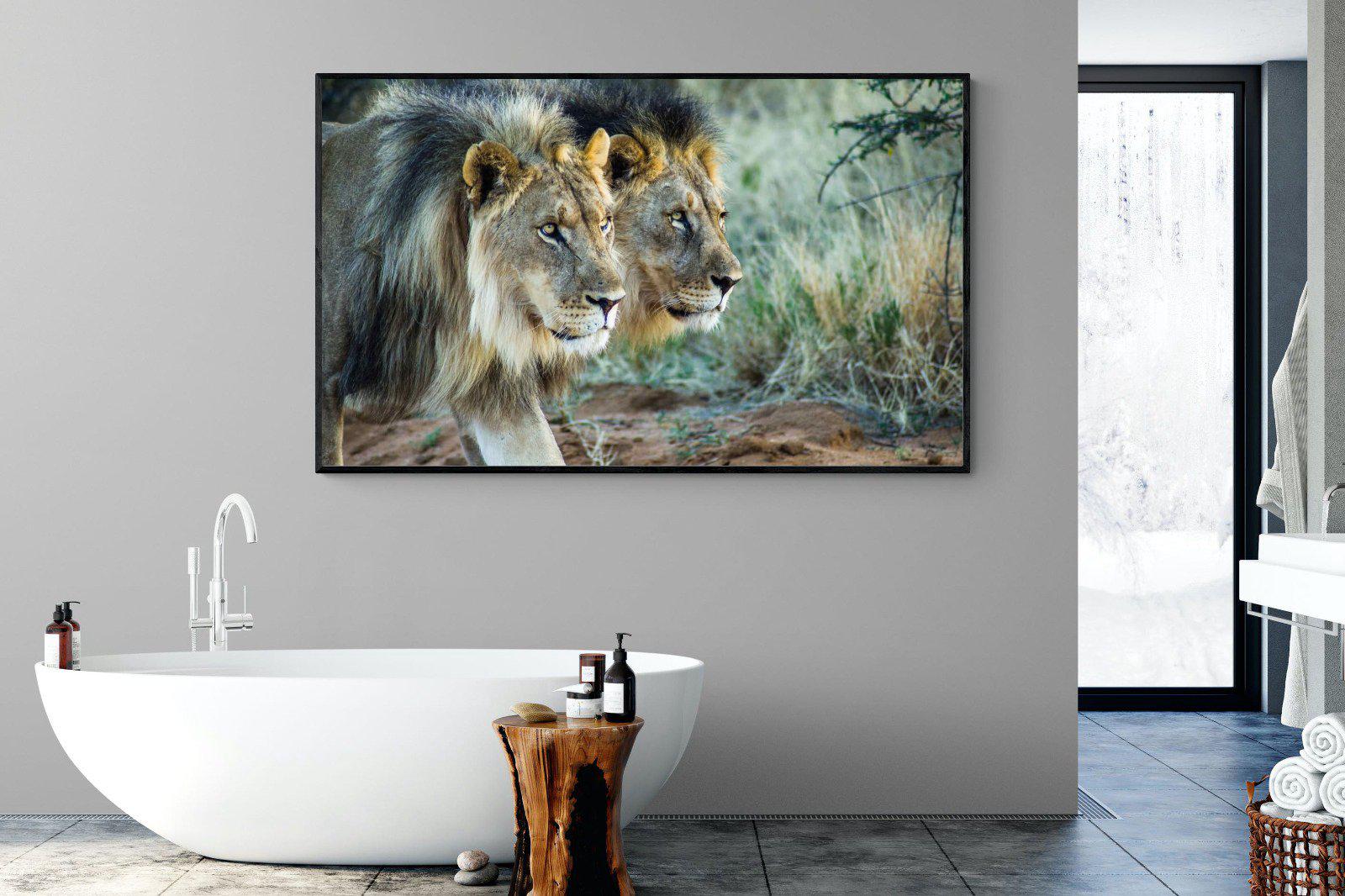 Brothers in Arms-Wall_Art-180 x 110cm-Mounted Canvas-Black-Pixalot