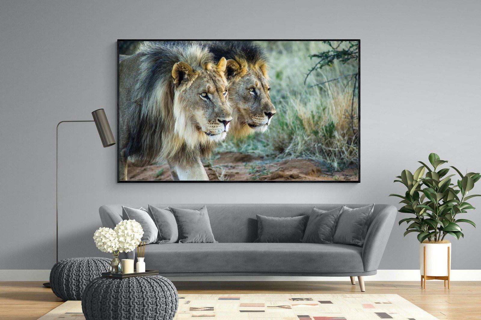 Brothers in Arms-Wall_Art-220 x 130cm-Mounted Canvas-Black-Pixalot