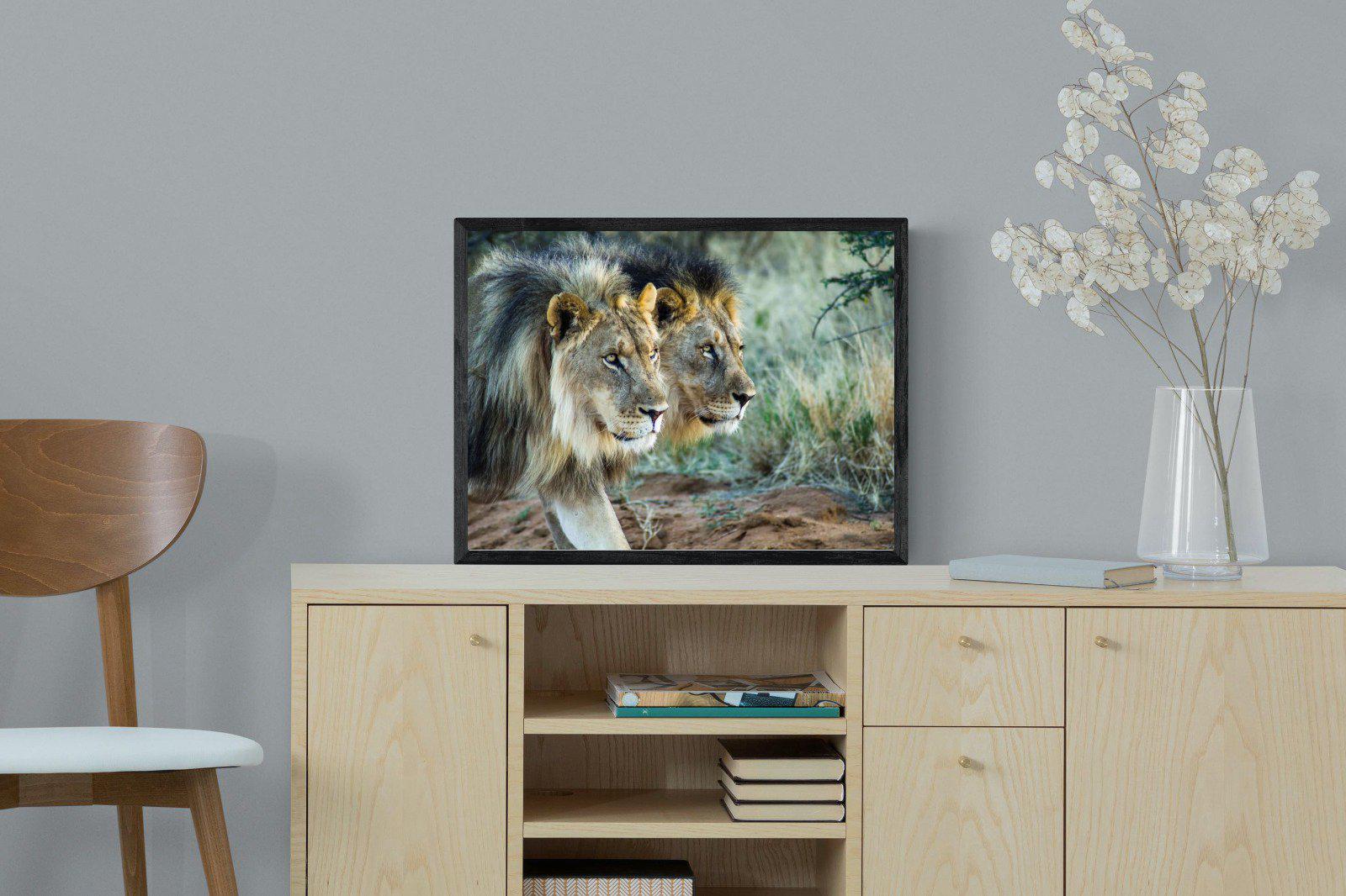 Brothers in Arms-Wall_Art-60 x 45cm-Mounted Canvas-Black-Pixalot