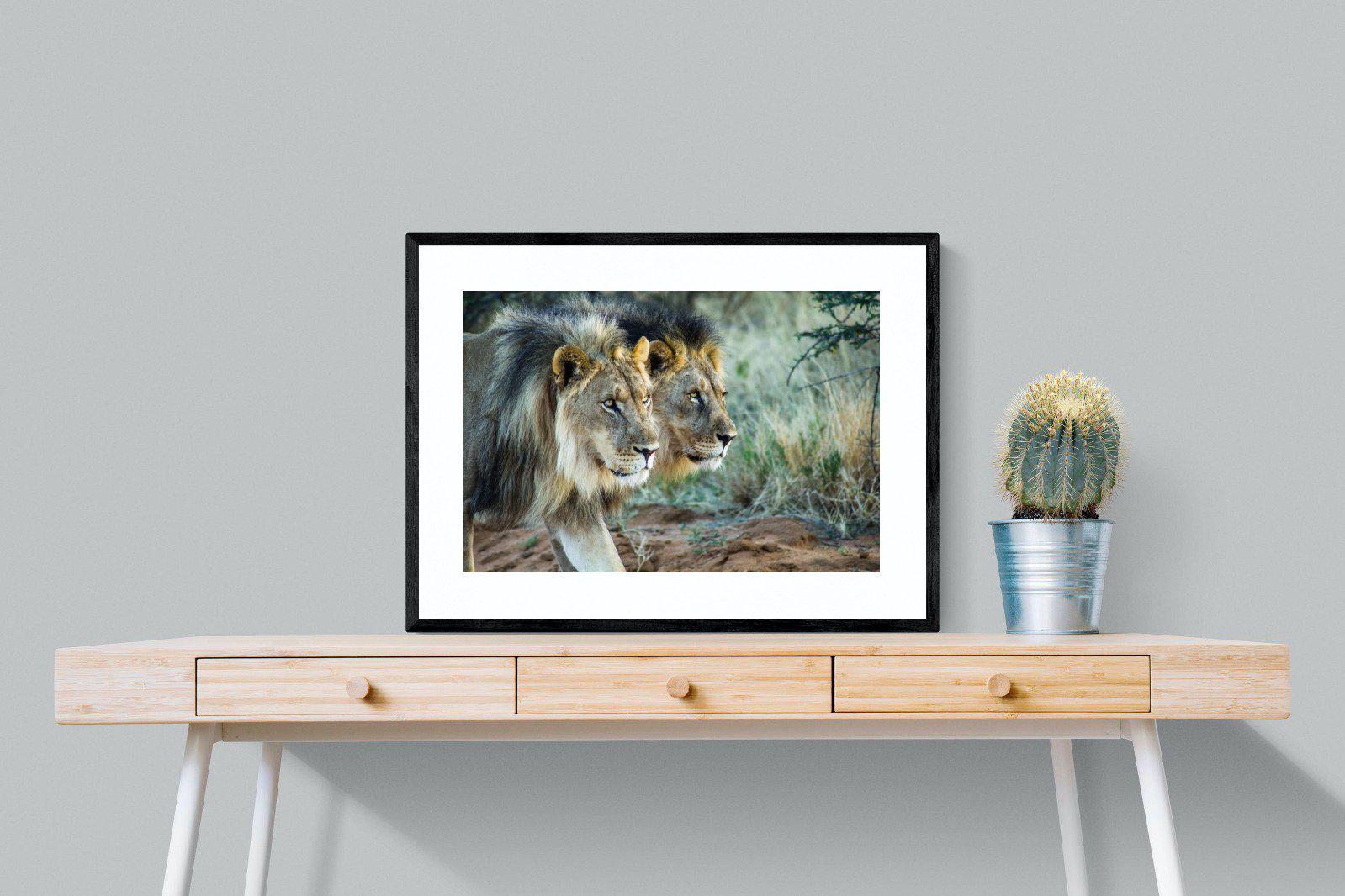 Brothers in Arms-Wall_Art-80 x 60cm-Framed Print-Black-Pixalot