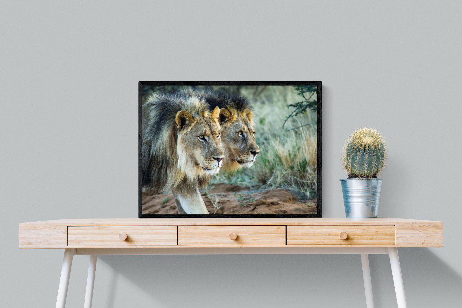 Brothers in Arms-Wall_Art-80 x 60cm-Mounted Canvas-Black-Pixalot