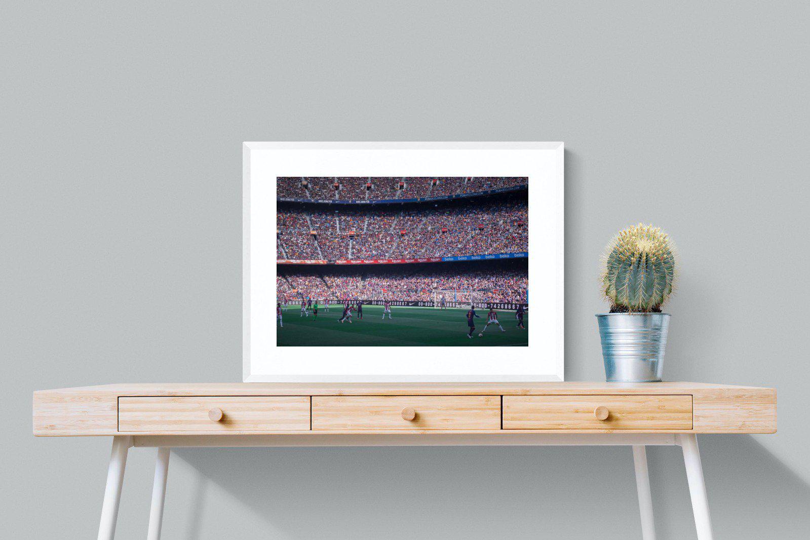 Camp Nou-Wall_Art-80 x 60cm-Framed Print-White-Pixalot