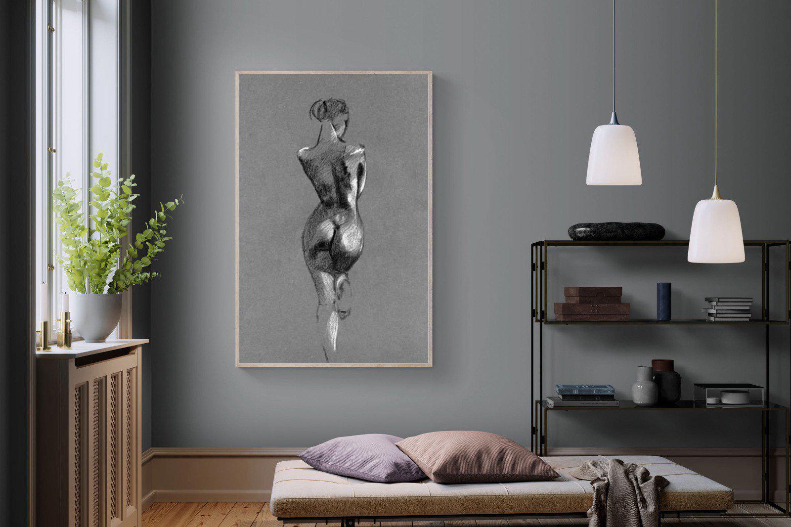 Chalk Sketch-Wall_Art-120 x 180cm-Mounted Canvas-Wood-Pixalot