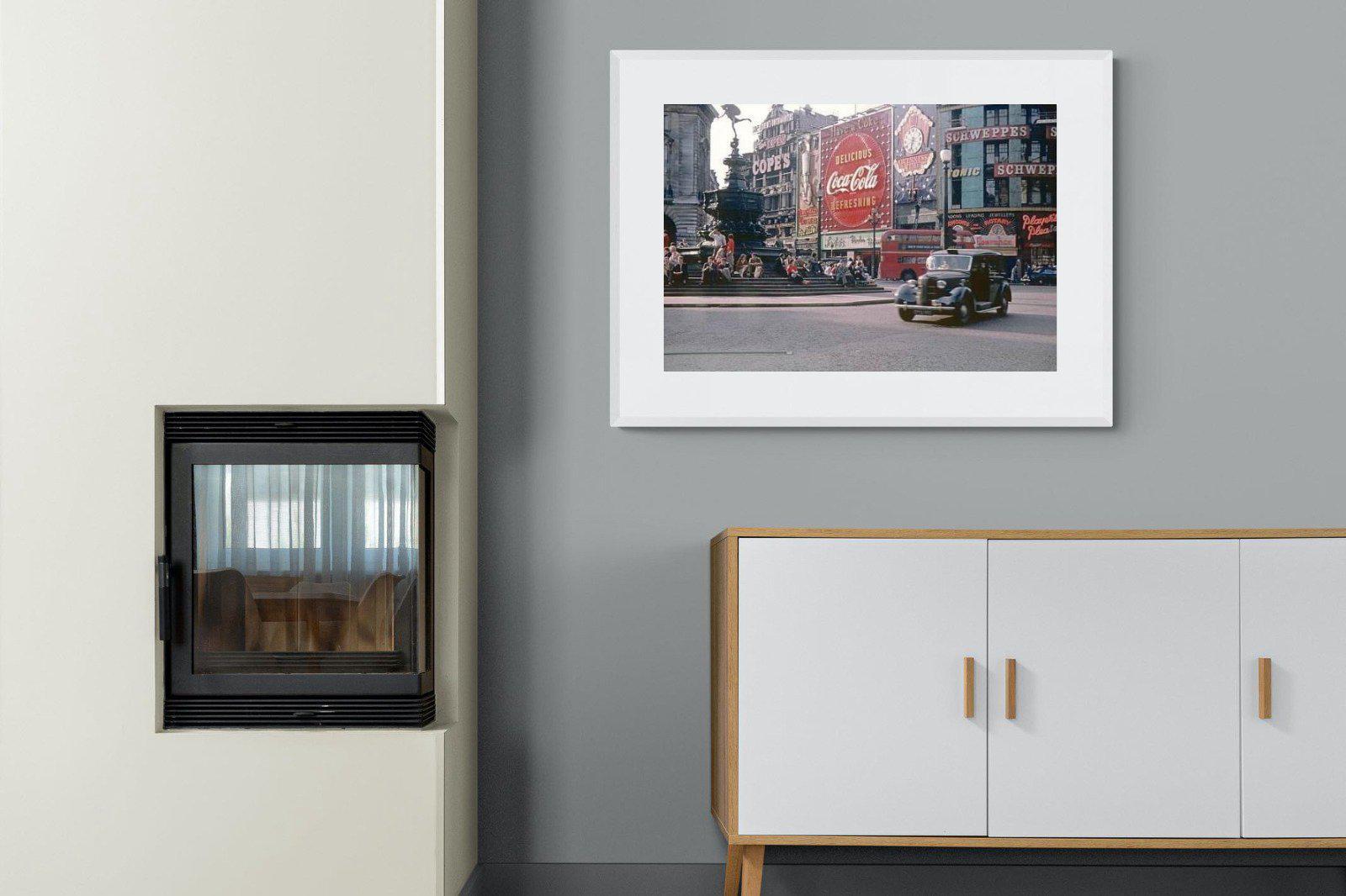 Coca-Cola-Wall_Art-100 x 75cm-Framed Print-White-Pixalot