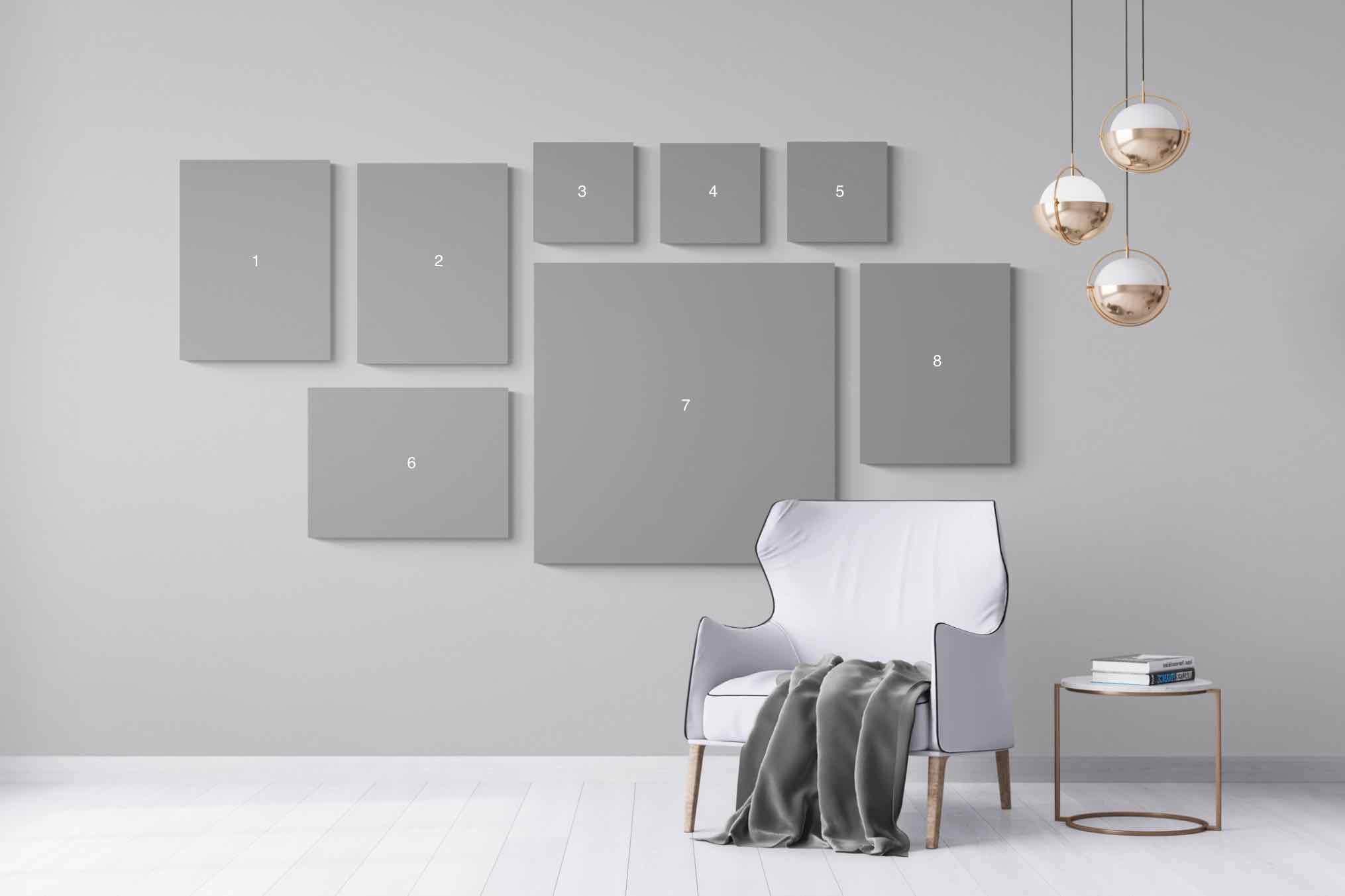 Create Your Own Gallery Wall-Wall_Art-Mounted Canvas-No Frame-Pixalot