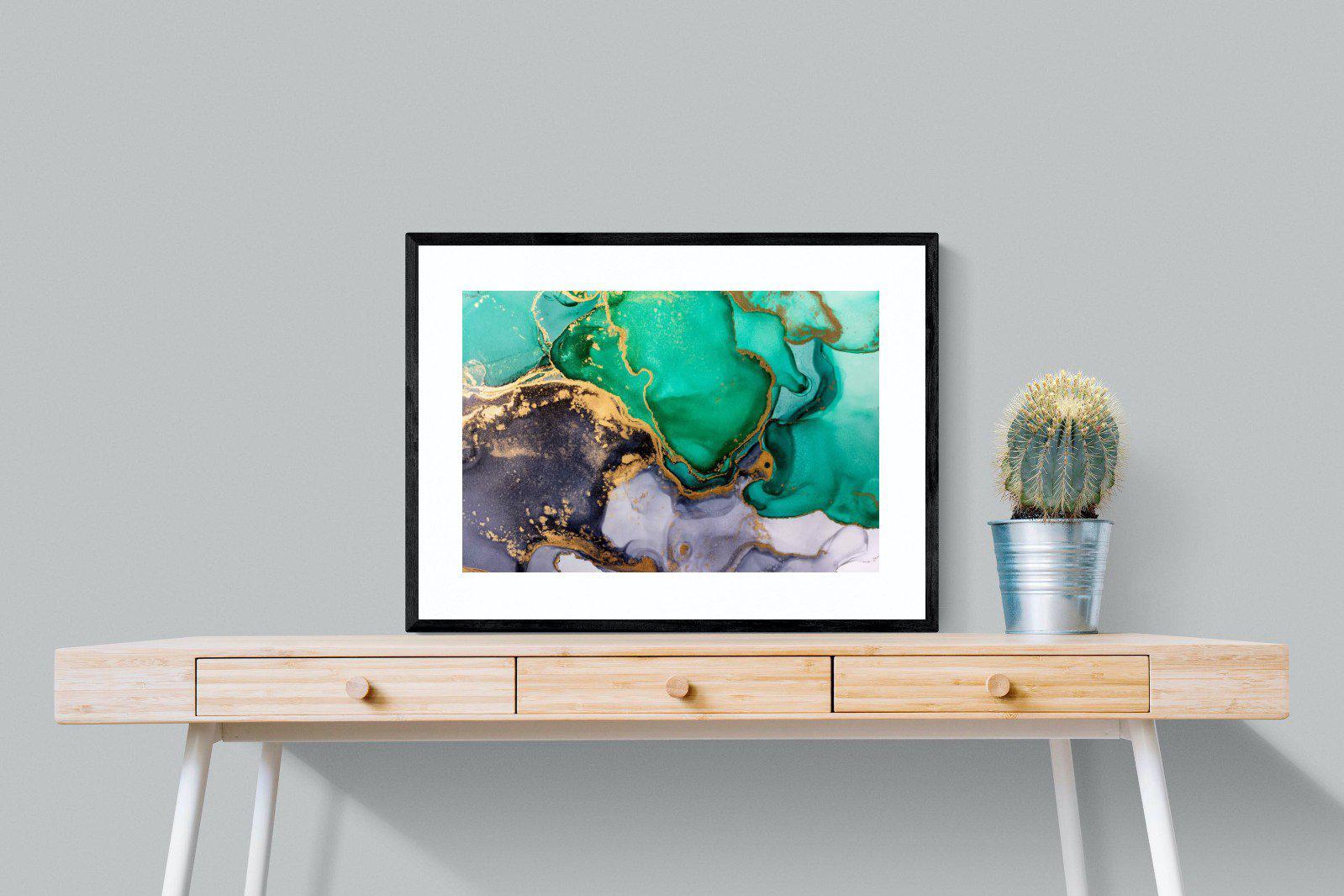 Crème de Menthe-Wall_Art-80 x 60cm-Framed Print-Black-Pixalot