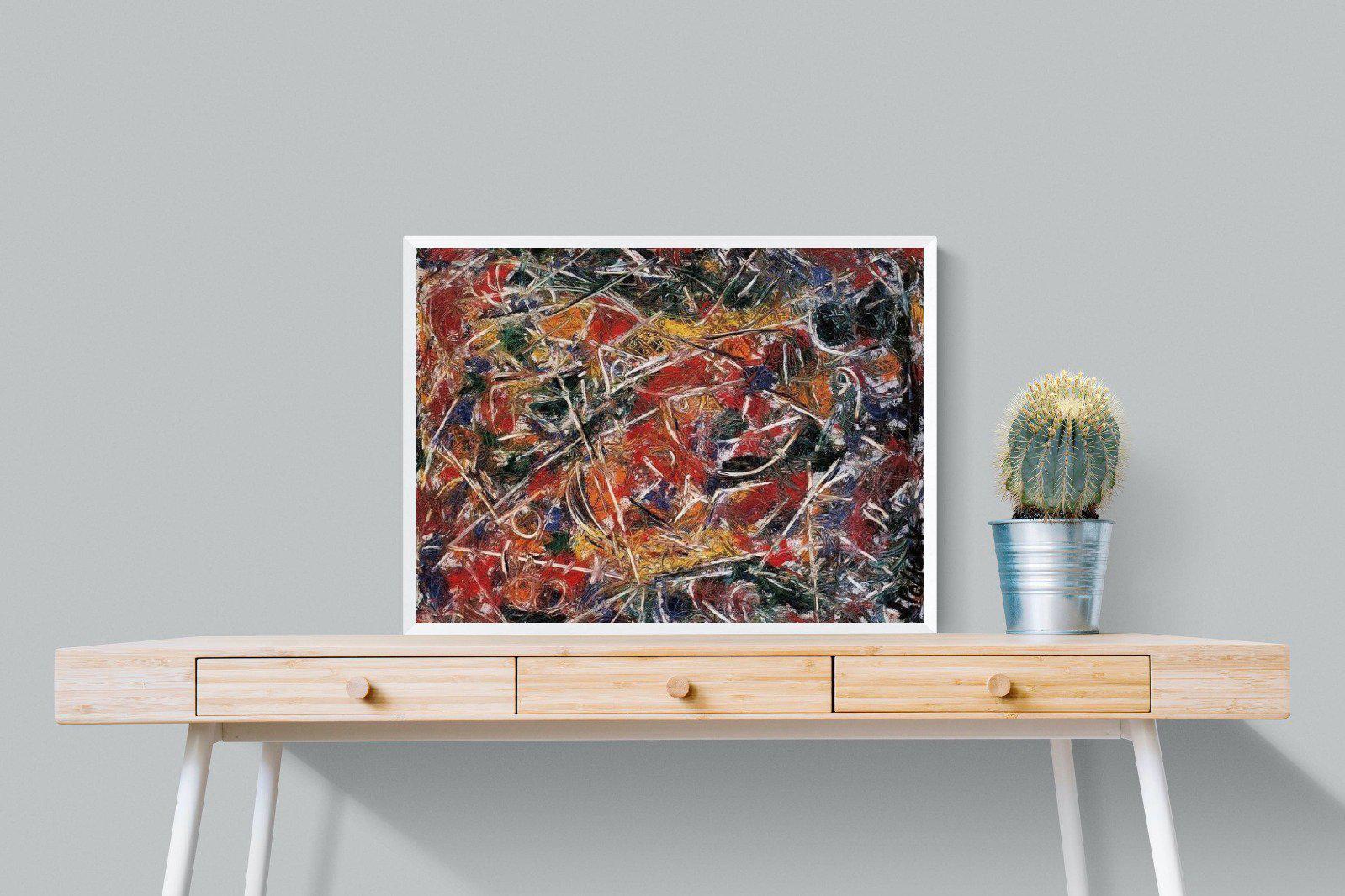 Croaking Movement-Wall_Art-80 x 60cm-Mounted Canvas-White-Pixalot