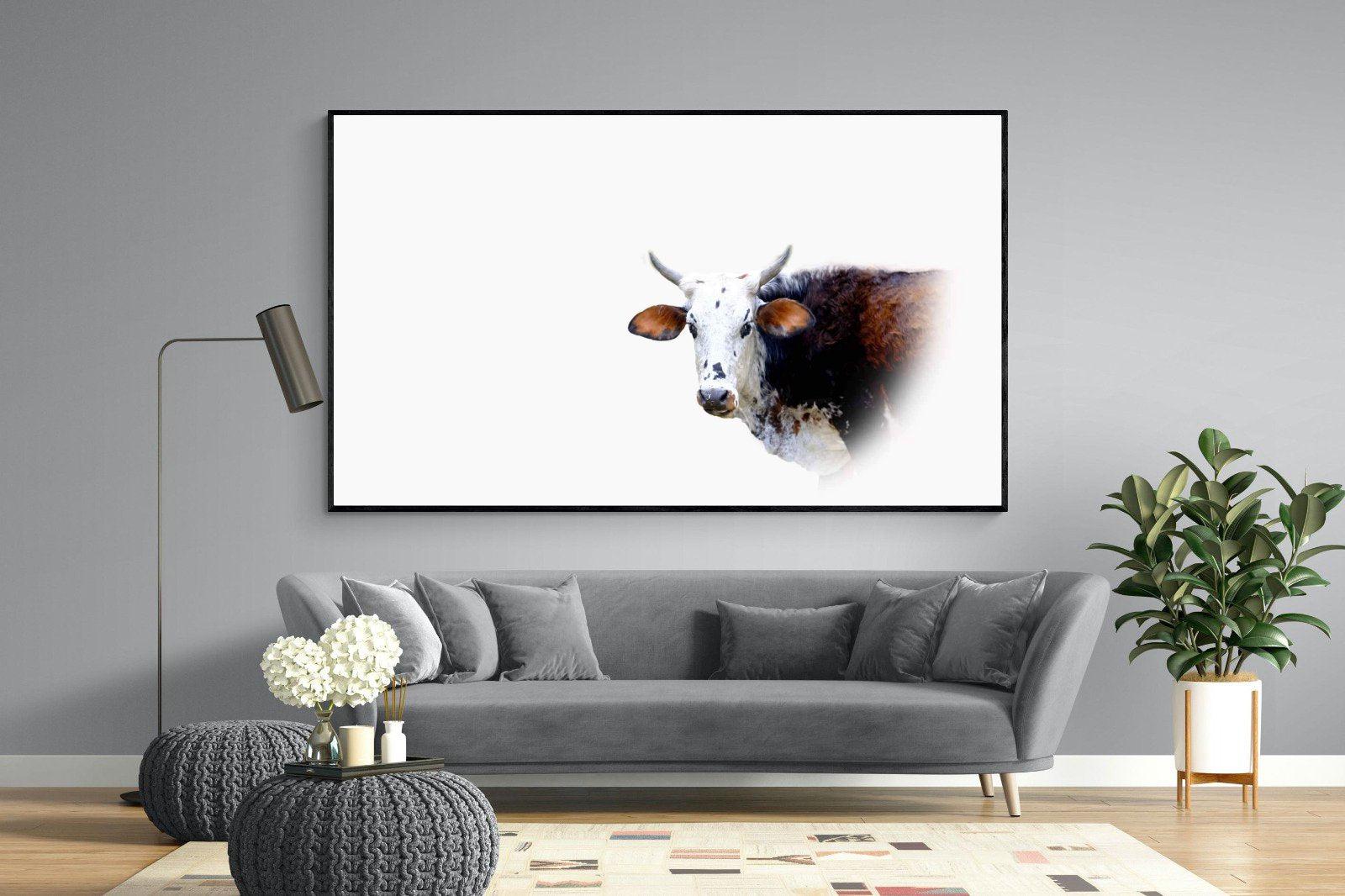Curious Nguni-Wall_Art-220 x 130cm-Mounted Canvas-Black-Pixalot
