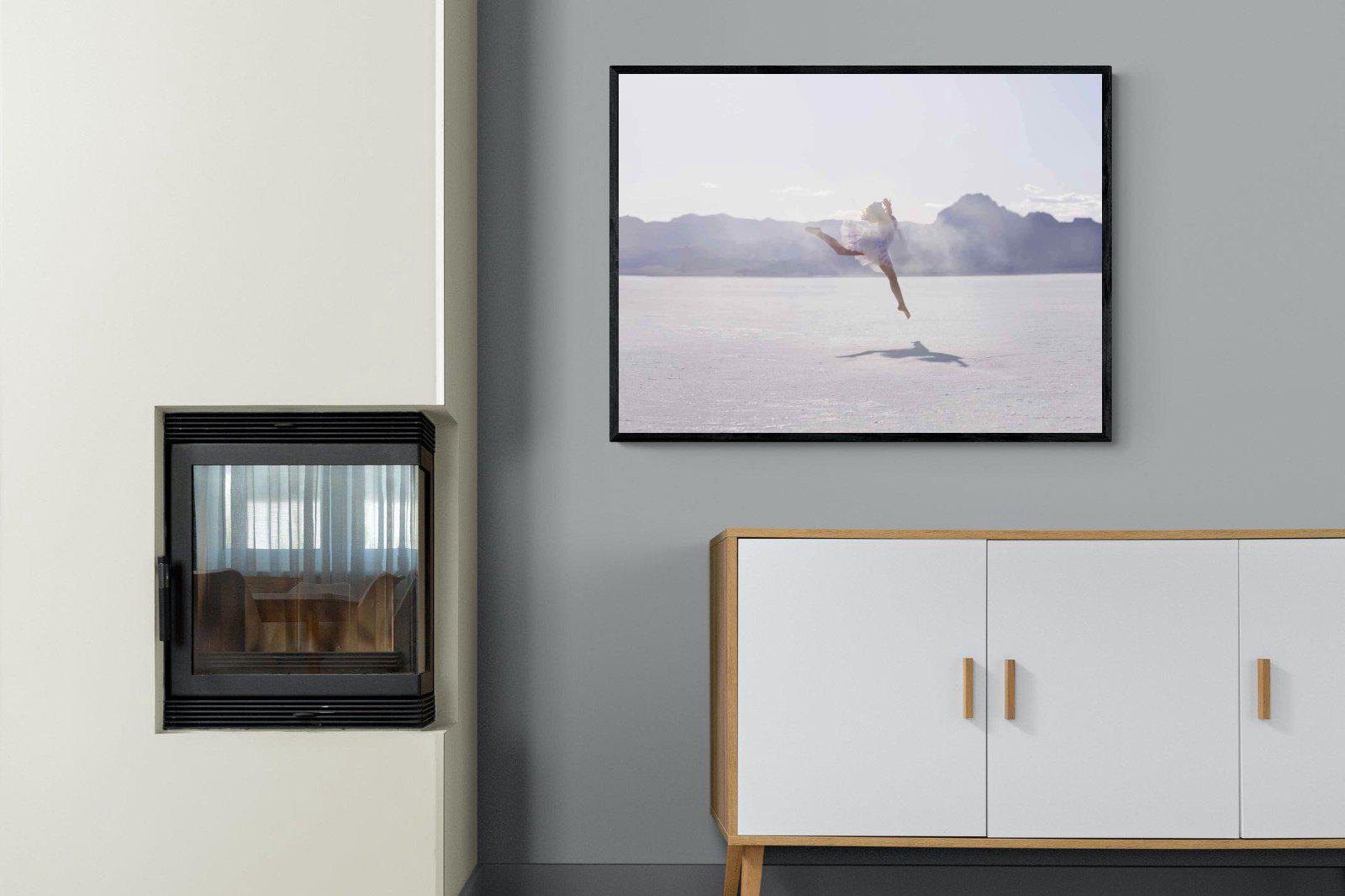 Dancing in the Desert-Wall_Art-100 x 75cm-Mounted Canvas-Black-Pixalot