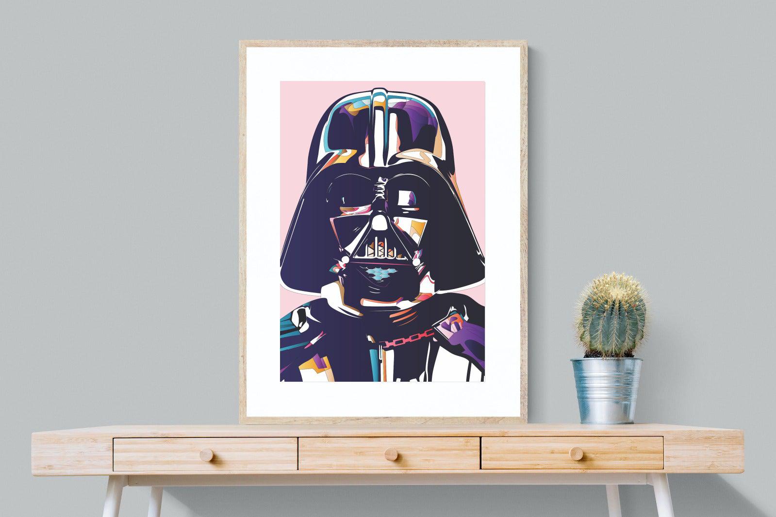 Darth Vader-Wall_Art-75 x 100cm-Framed Print-Wood-Pixalot