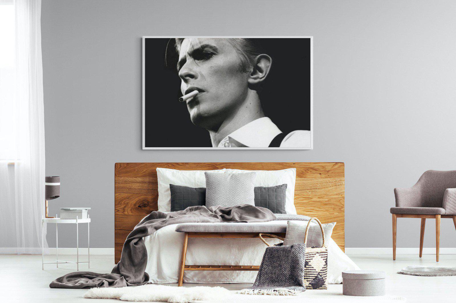 David Bowie-Wall_Art-150 x 100cm-Mounted Canvas-White-Pixalot