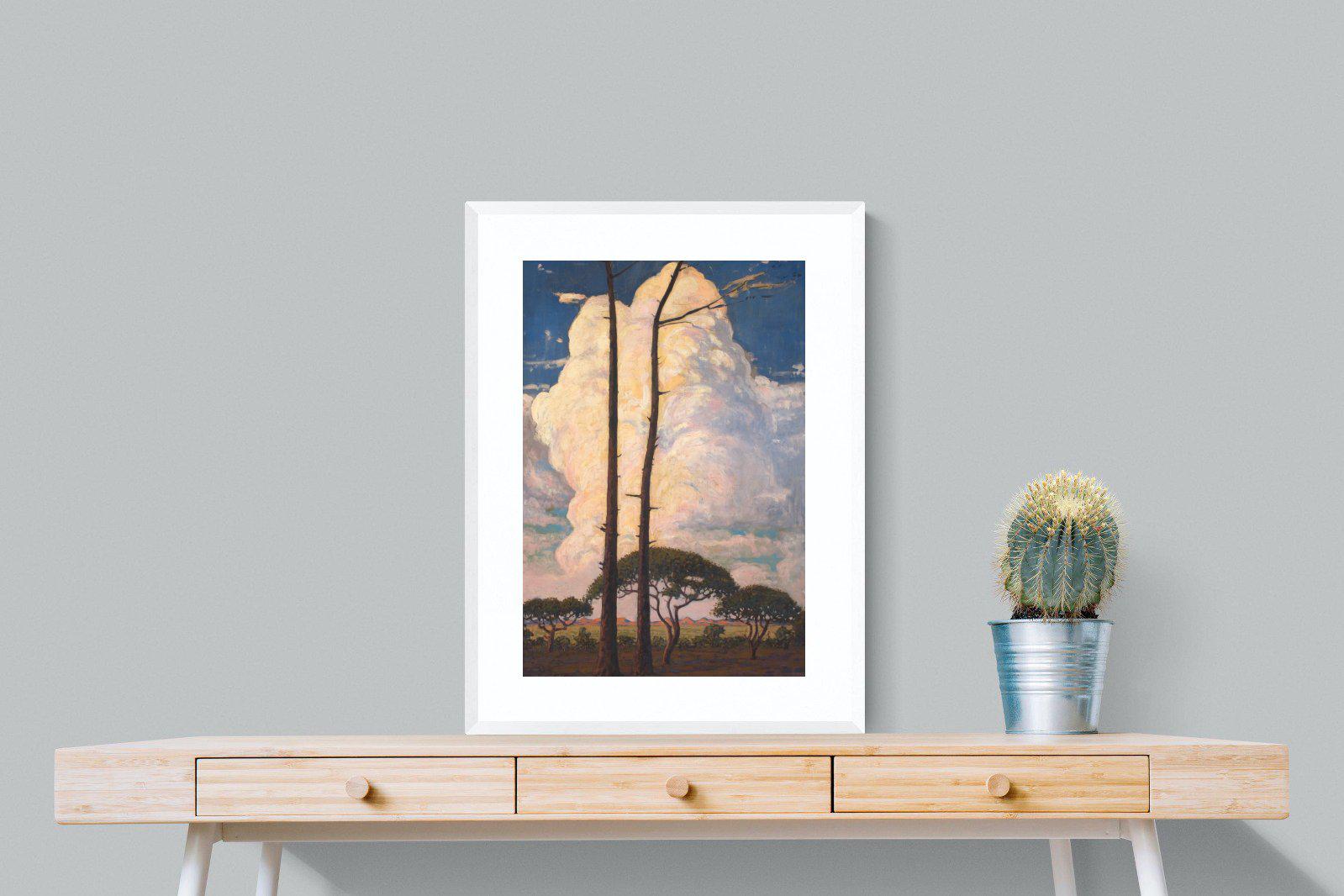 Die Wolk-Wall_Art-60 x 80cm-Framed Print-White-Pixalot