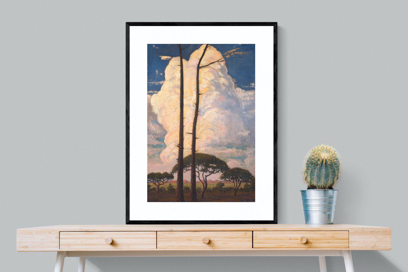 Die Wolk-Wall_Art-75 x 100cm-Framed Print-Black-Pixalot